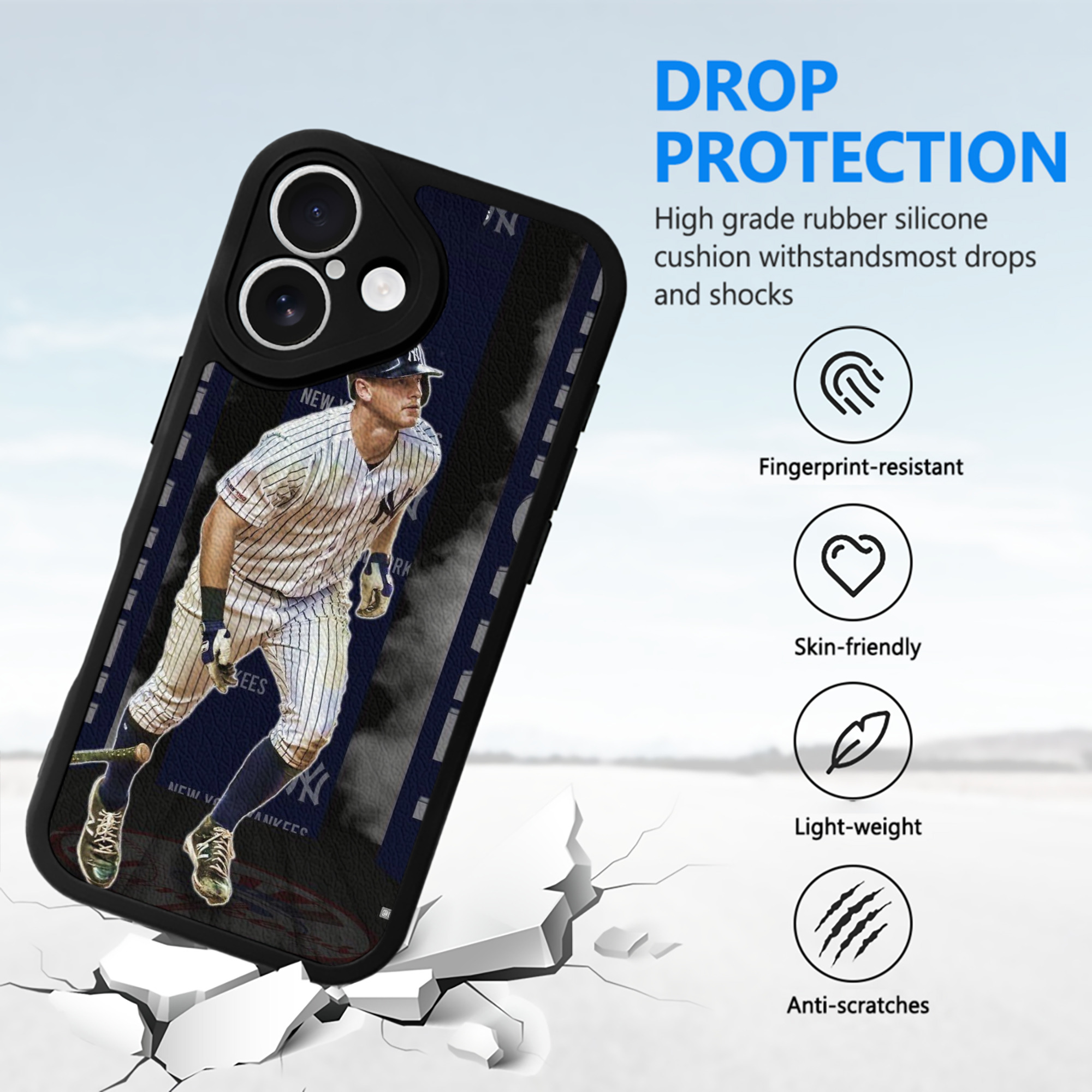 DJ Lemahieu 7 IPhone 16 Silicone Leather Case – UV Print, Lambskin Texture – Perfect Fit, Wireless Charging Compatible, Scratch Resistant, Precise Cutouts – Stylish Protection For IPhone 16