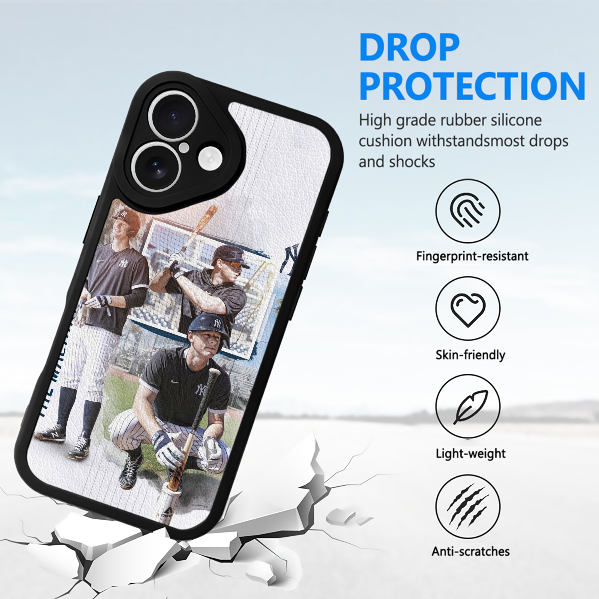 DJ Lemahieu 19 IPhone 16 Silicone Leather Case – UV Print, Lambskin Texture – Perfect Fit, Wireless Charging Compatible, Scratch Resistant, Precise Cutouts – Stylish Protection For IPhone 16