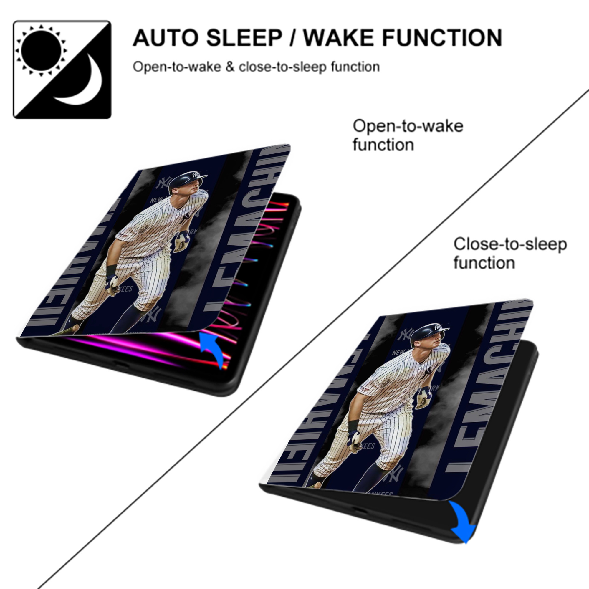 DJ Lemahieu 7 Premium Tri-Fold PU Leather & Silicone IPad Case With Pencil Slot – Fits 9.5,10.5,10.9 – Adjustable Stand, Slim, Protective