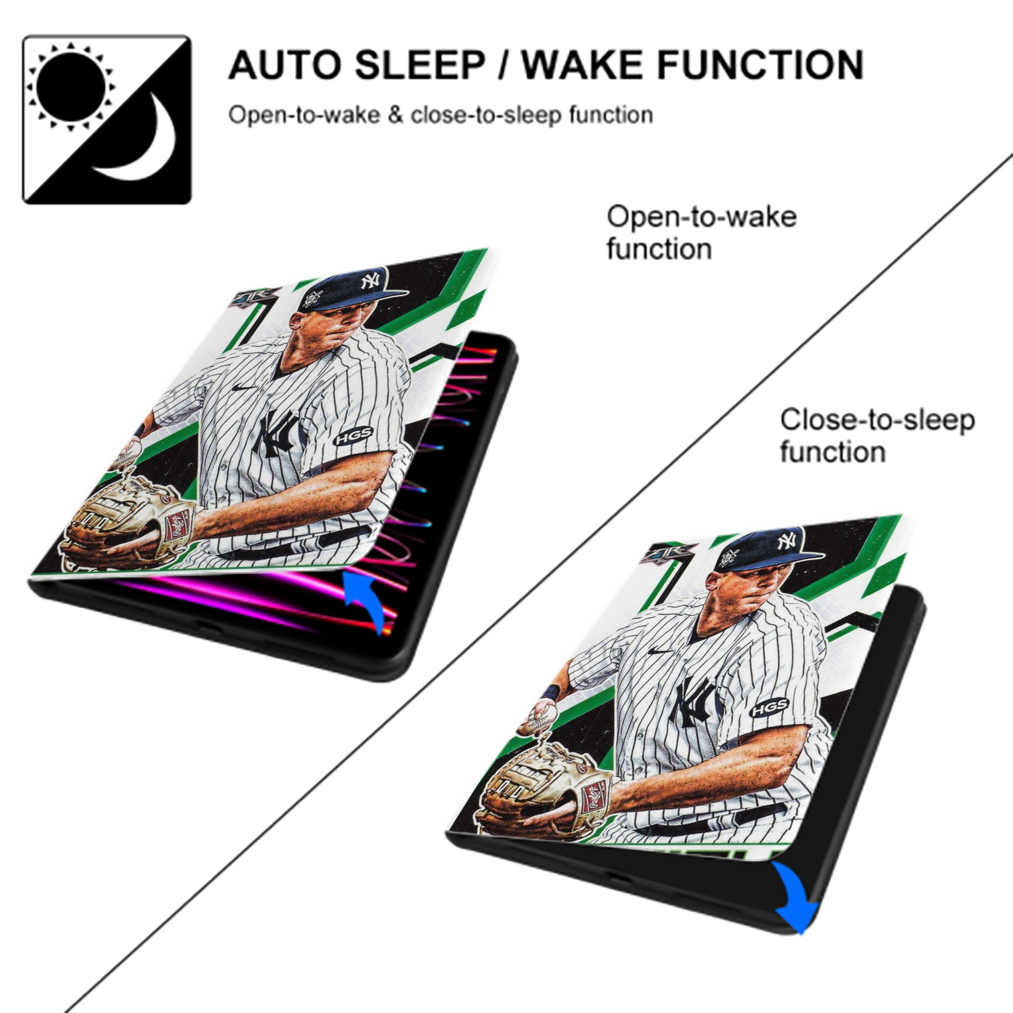 DJ Lemahieu 8 Premium Tri-Fold PU Leather & Silicone IPad Case With Pencil Slot – Fits 9.5,10.5,10.9 – Adjustable Stand, Slim, Protective