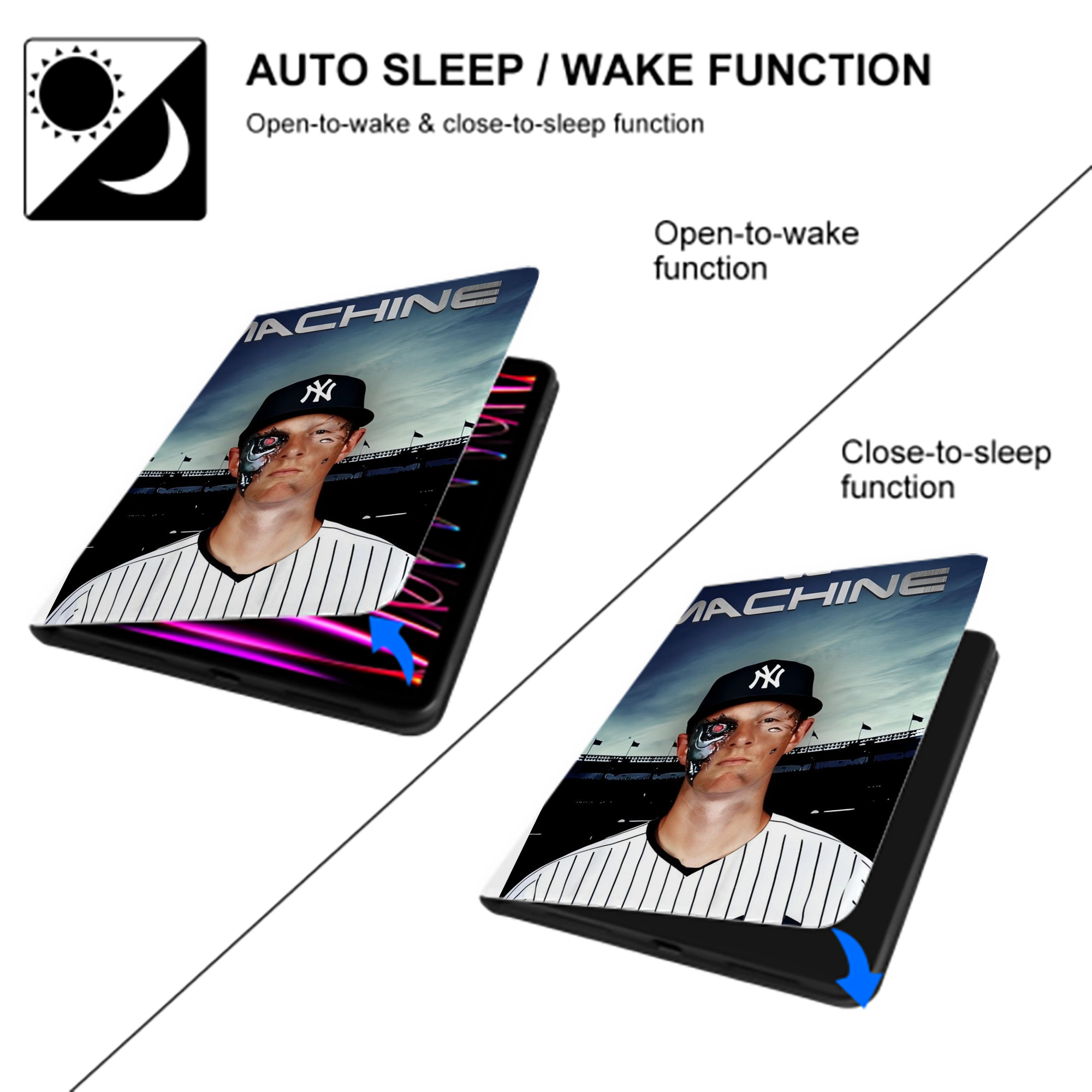 DJ Lemahieu 17 Premium Tri-Fold PU Leather & Silicone IPad Case With Pencil Slot – Fits 9.5,10.5,10.9 – Adjustable Stand, Slim, Protective