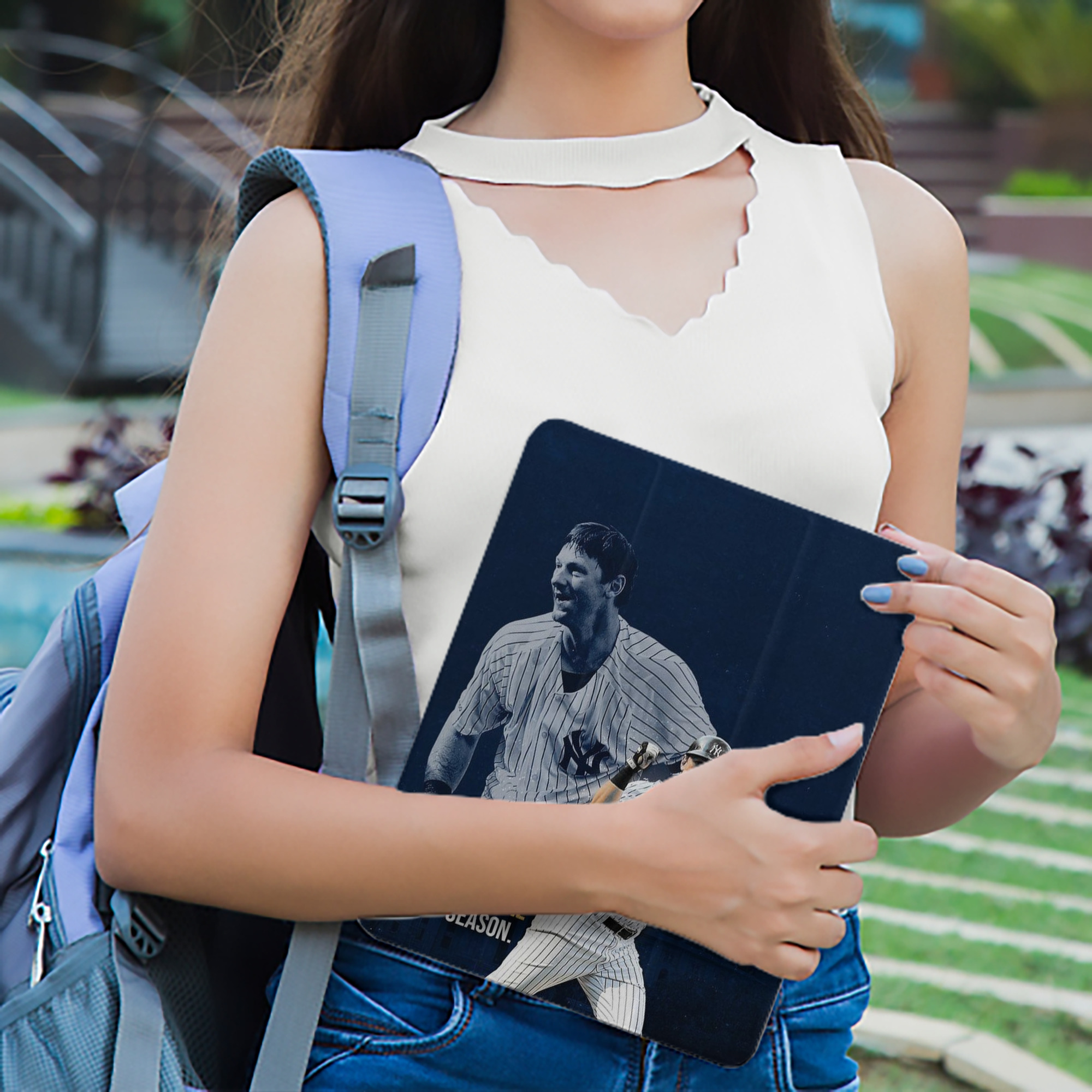 DJ Lemahieu 18 Premium Tri-Fold PU Leather & Silicone IPad Case With Pencil Slot – Fits 9.5,10.5,10.9 – Adjustable Stand, Slim, Protective