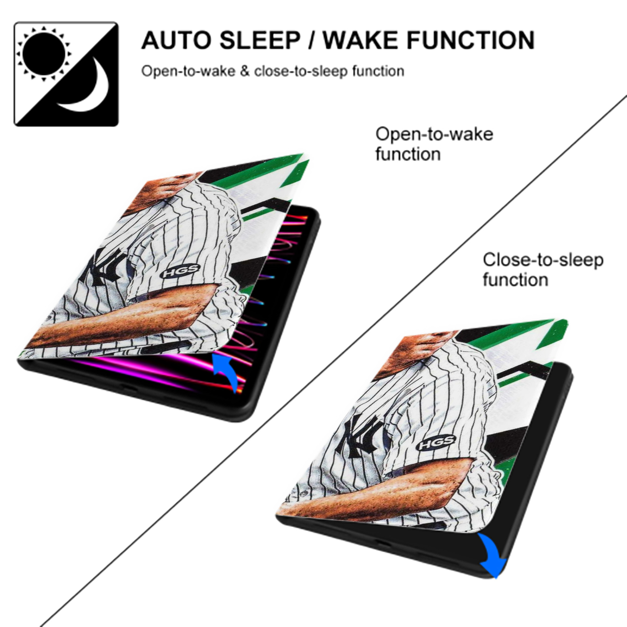 DJ Lemahieu 8 IPad Book-Style Case With Pencil Slot – Slim PU & TPU Cover – Full Protection, Precise Fit, Water & Scratch Resistant