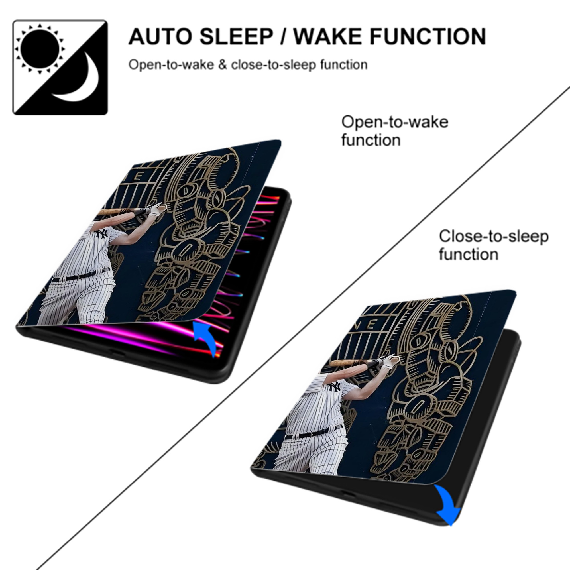 DJ Lemahieu 12 IPad Book-Style Case With Pencil Slot – Slim PU & TPU Cover – Full Protection, Precise Fit, Water & Scratch Resistant