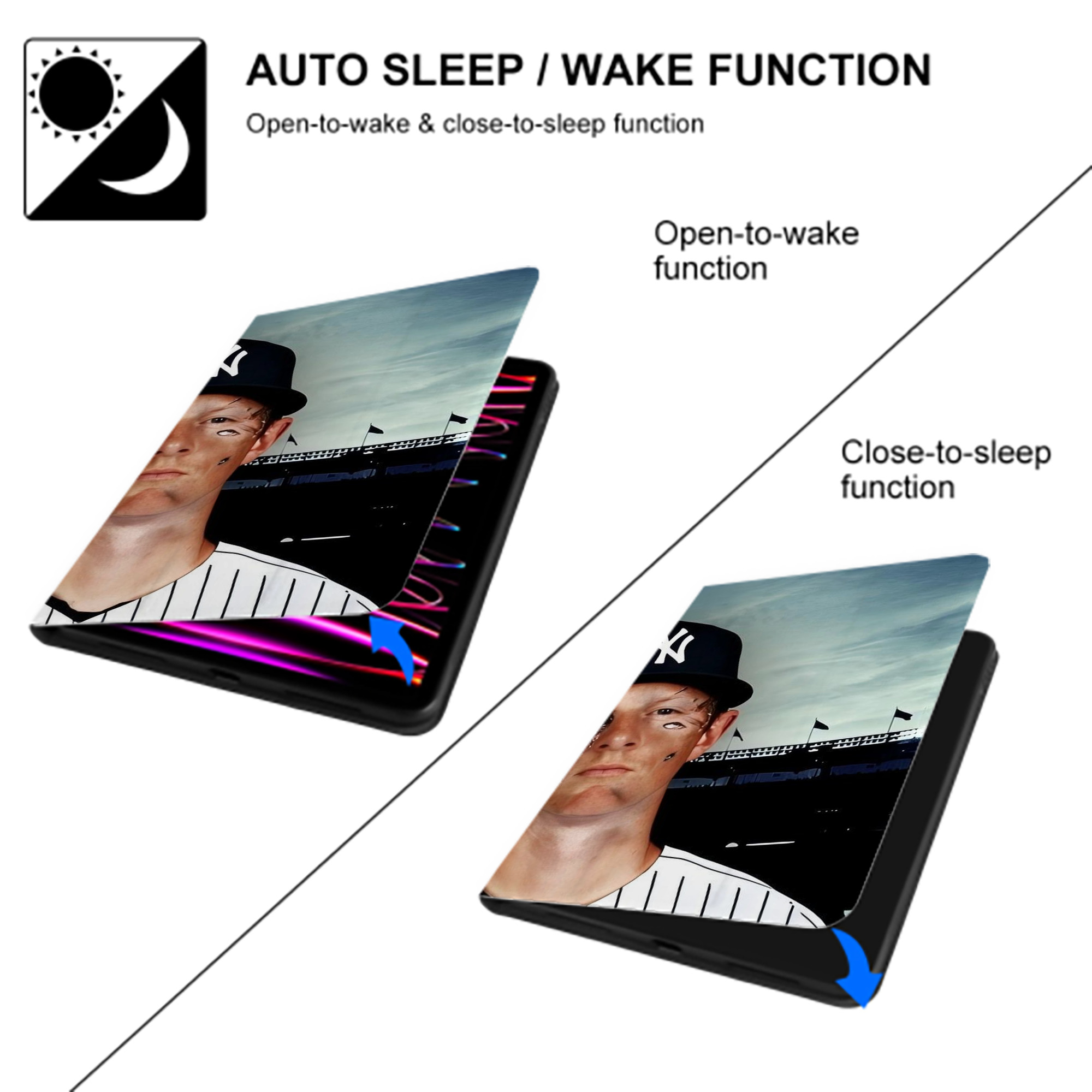 DJ Lemahieu 17 IPad Book-Style Case With Pencil Slot – Slim PU & TPU Cover – Full Protection, Precise Fit, Water & Scratch Resistant