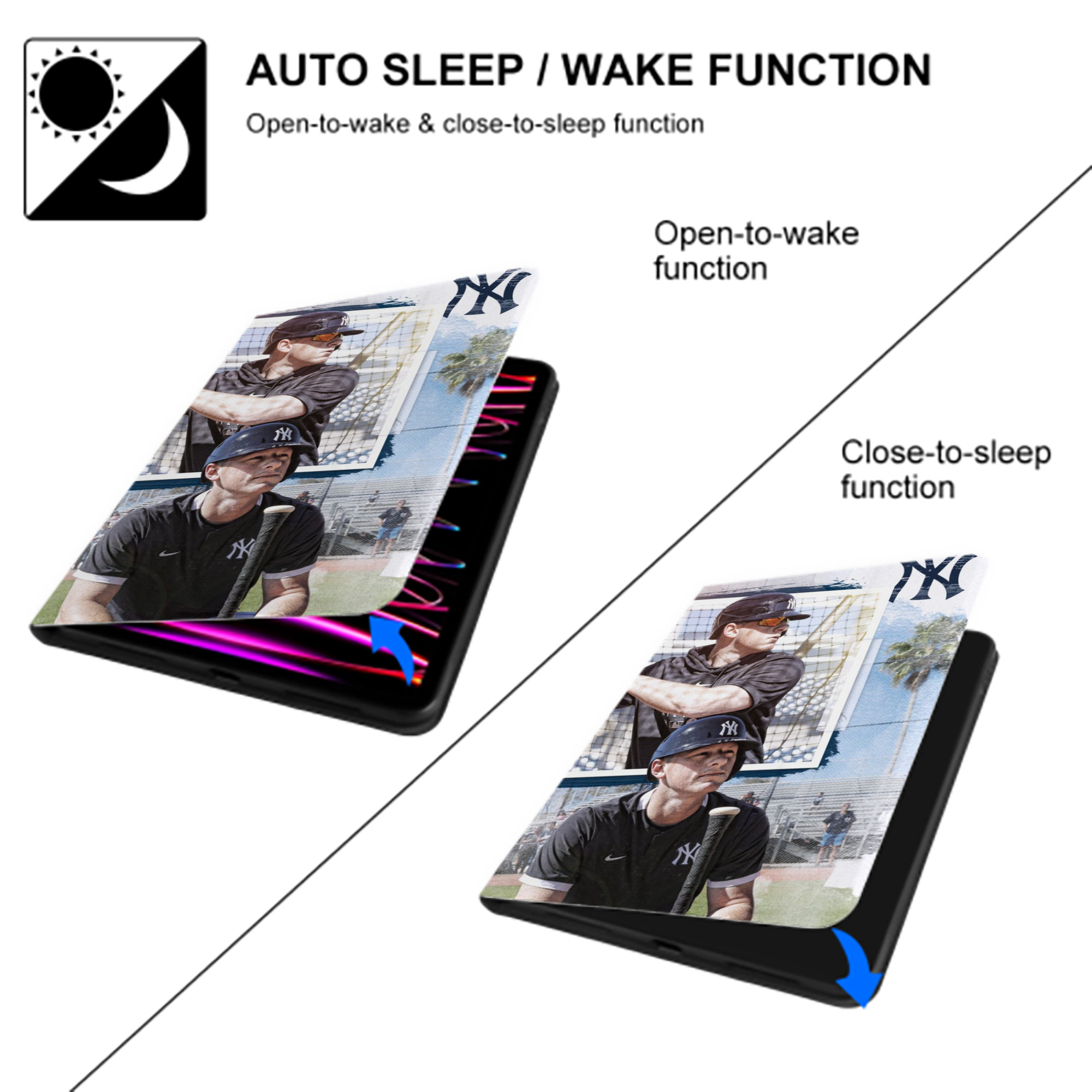 DJ Lemahieu 19 IPad Book-Style Case With Pencil Slot – Slim PU & TPU Cover – Full Protection, Precise Fit, Water & Scratch Resistant