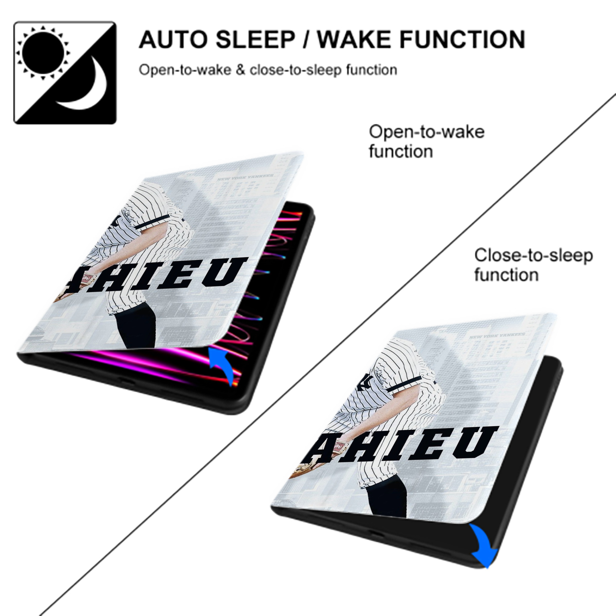 DJ Lemahieu 23 IPad Book-Style Case With Pencil Slot – Slim PU & TPU Cover – Full Protection, Precise Fit, Water & Scratch Resistant