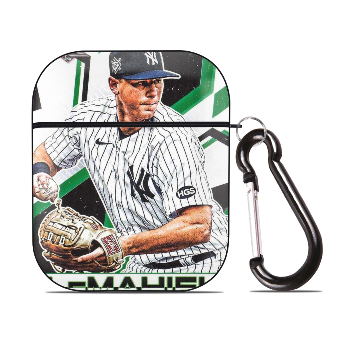 DJ Lemahieu 8 AirPods 2 Case Hard Shell Black, Flexible PC Material, Precise Cutouts, Full Protection, Anti-Fingerprint, Washable, Includes Keychain – Durable & Slim Design