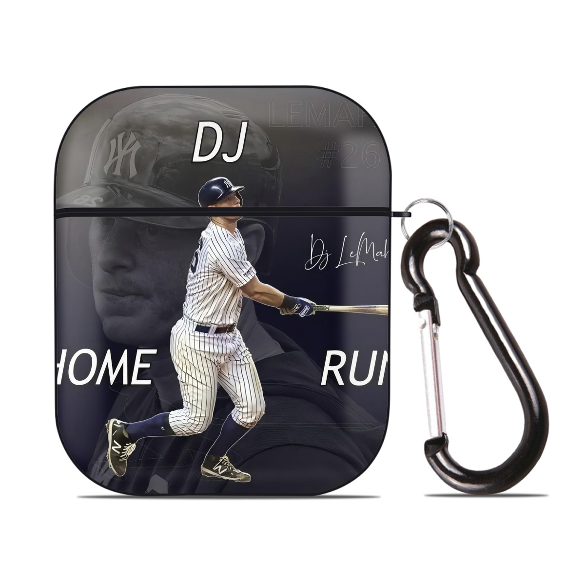 DJ Lemahieu 13 AirPods 2 Case Hard Shell Black, Flexible PC Material, Precise Cutouts, Full Protection, Anti-Fingerprint, Washable, Includes Keychain – Durable & Slim Design