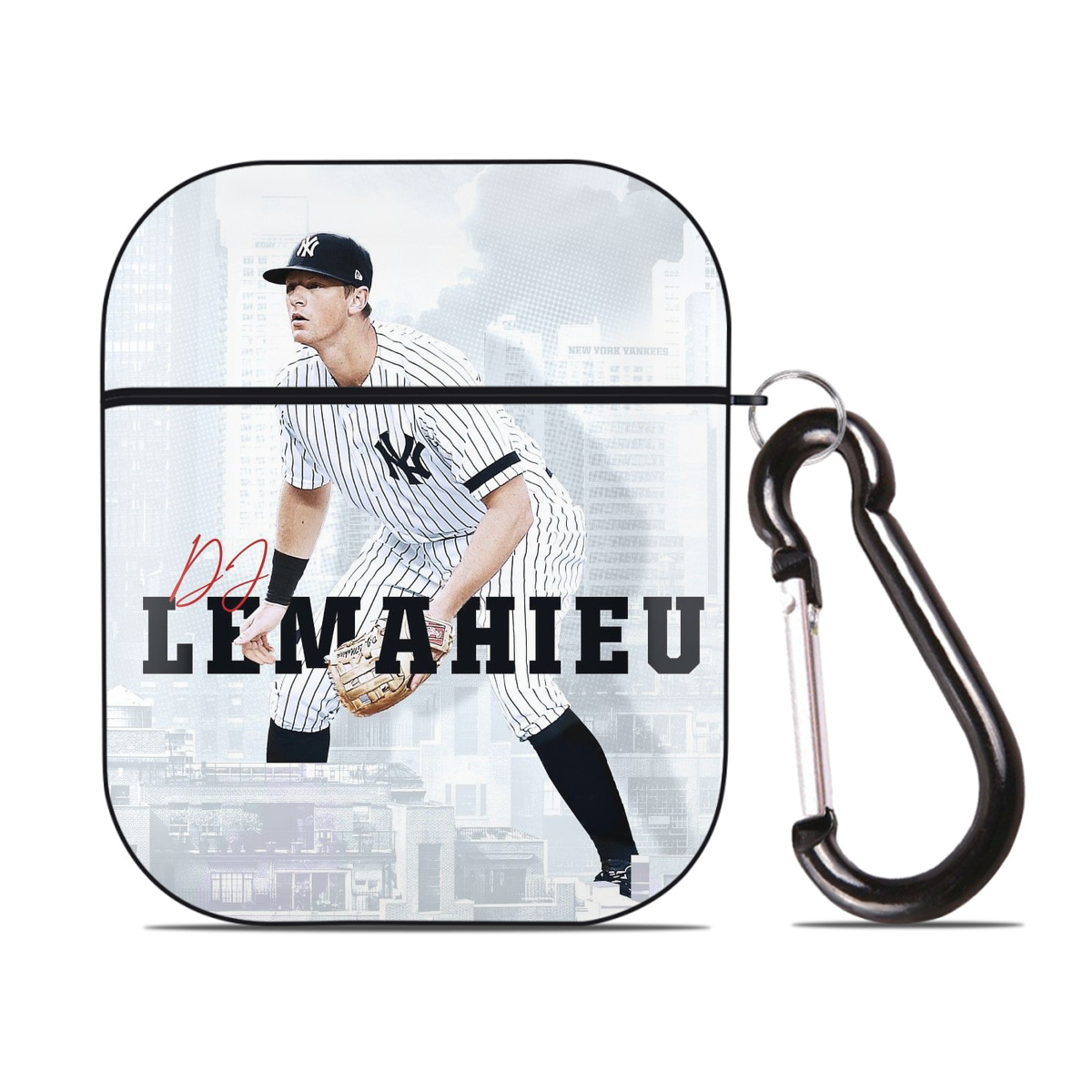 DJ Lemahieu 23 AirPods 2 Case Hard Shell Black, Flexible PC Material, Precise Cutouts, Full Protection, Anti-Fingerprint, Washable, Includes Keychain – Durable & Slim Design