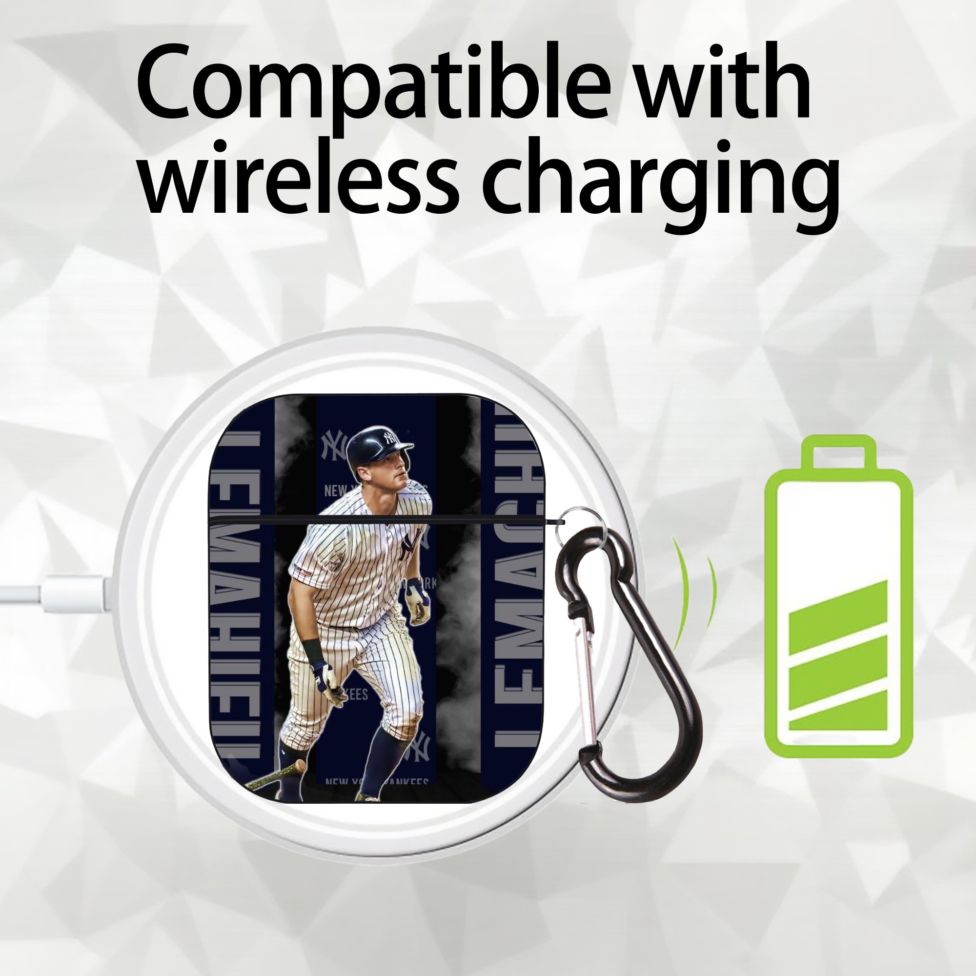 DJ Lemahieu 7 AirPods 2 Case Hard Shell Black, Flexible PC Material, Precise Cutouts, Full Protection, Anti-Fingerprint, Washable, Includes Keychain – Durable & Slim Design