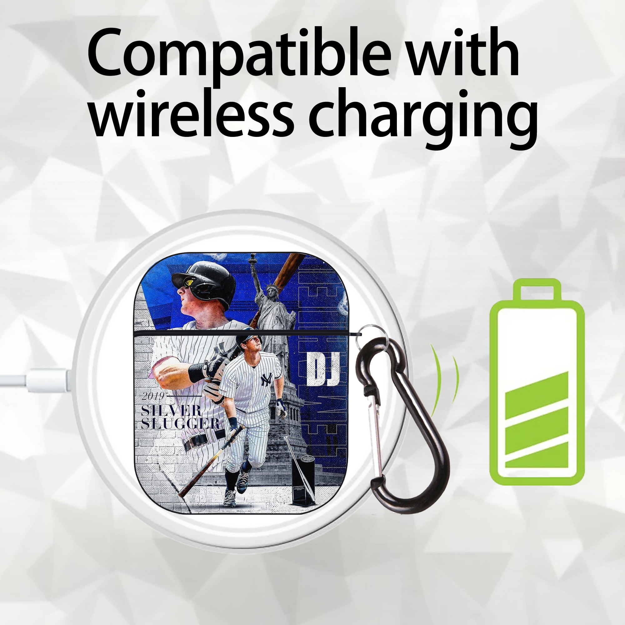 DJ Lemahieu 14 AirPods 2 Case Hard Shell Black, Flexible PC Material, Precise Cutouts, Full Protection, Anti-Fingerprint, Washable, Includes Keychain – Durable & Slim Design