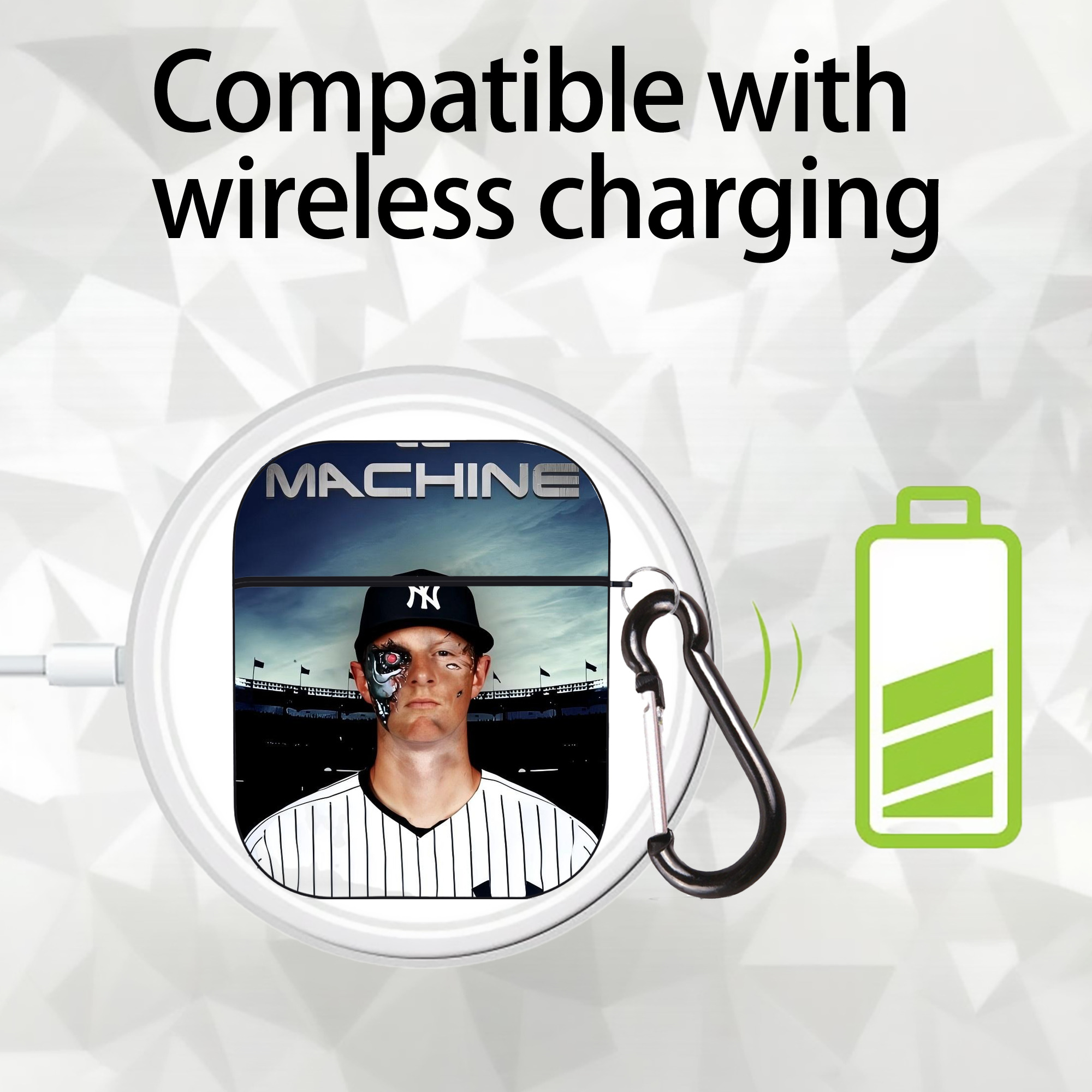 DJ Lemahieu 17 AirPods 2 Case Hard Shell Black, Flexible PC Material, Precise Cutouts, Full Protection, Anti-Fingerprint, Washable, Includes Keychain – Durable & Slim Design