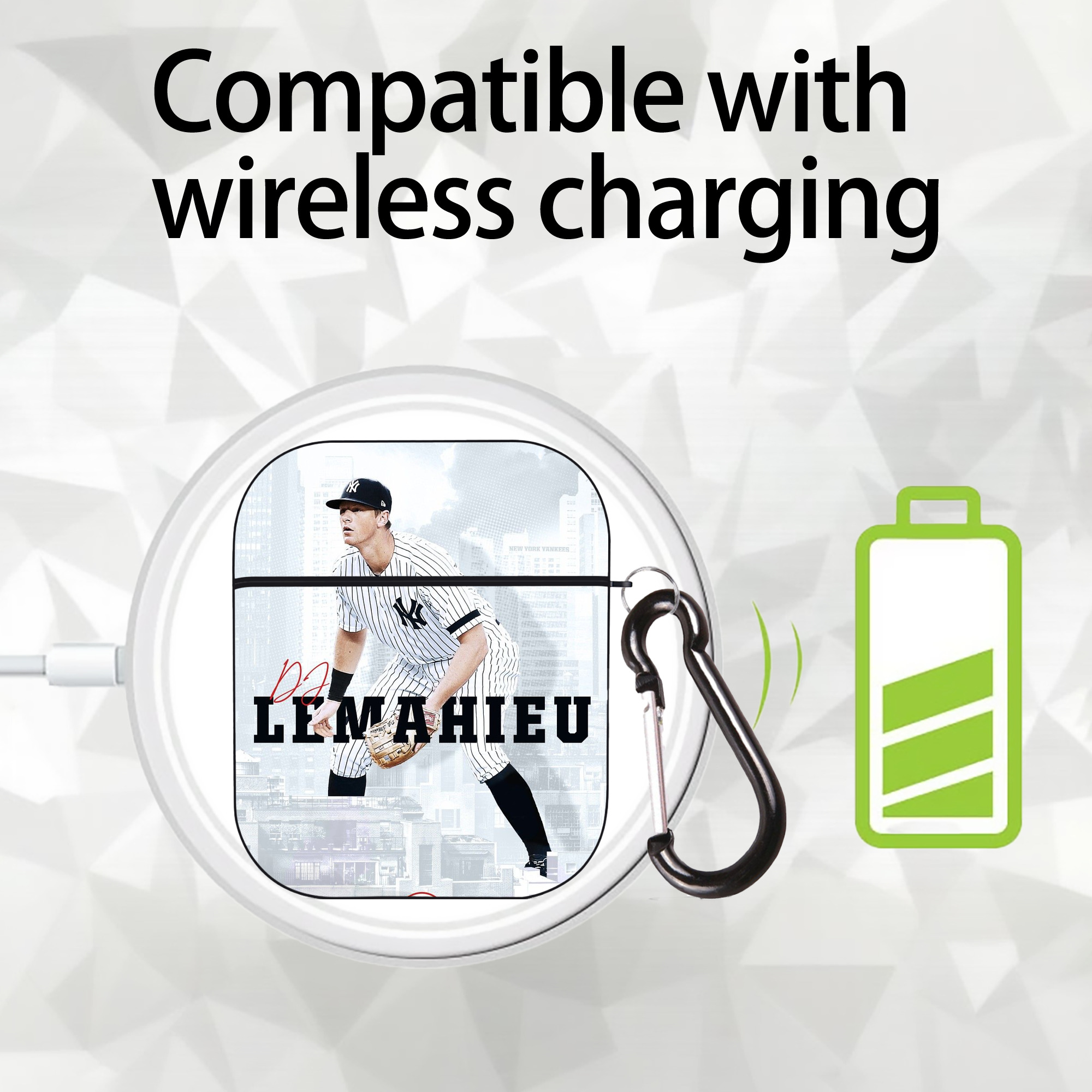 DJ Lemahieu 23 AirPods 2 Case Hard Shell Black, Flexible PC Material, Precise Cutouts, Full Protection, Anti-Fingerprint, Washable, Includes Keychain – Durable & Slim Design