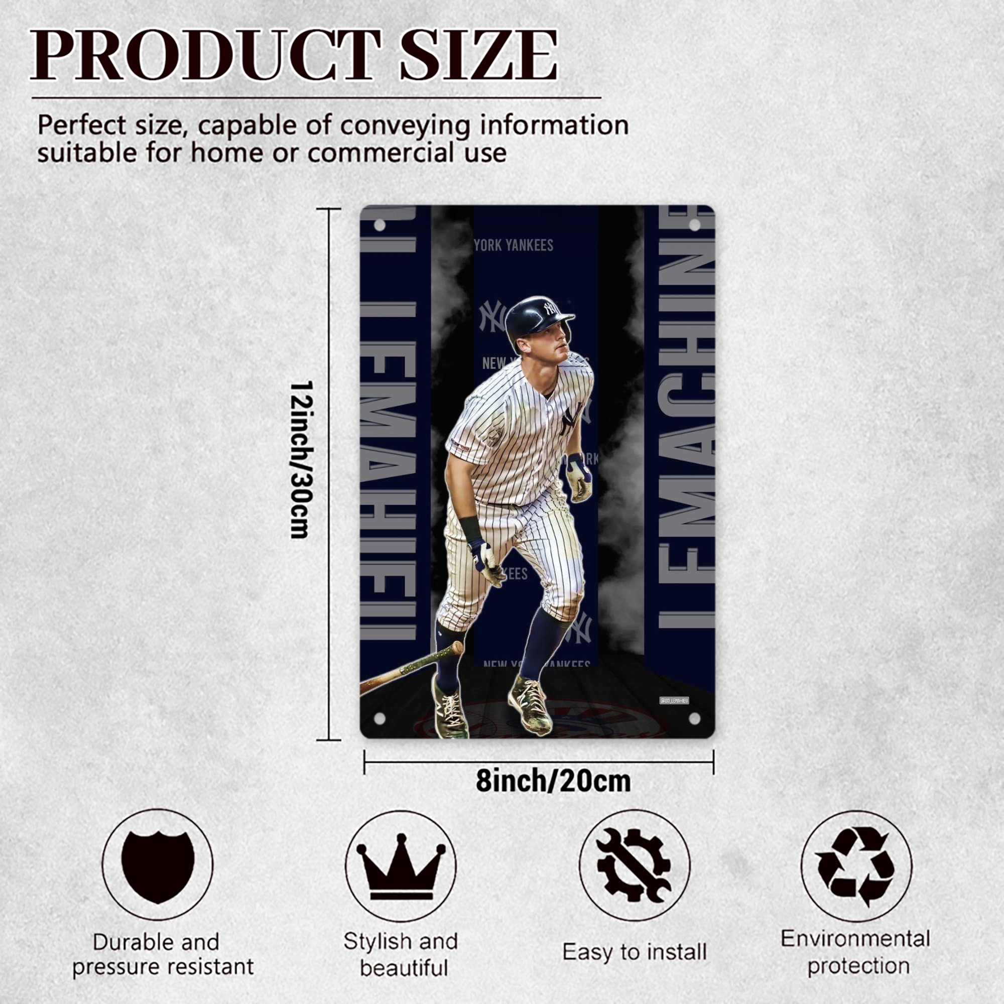 DJ Lemahieu 7 8x12inch Vertical Aluminum Sign - Durable Fade-Resistant Indoor/Outdoor Safety & Information Plaque For Office, Hotel, Restaurant, Bar, Public Spaces