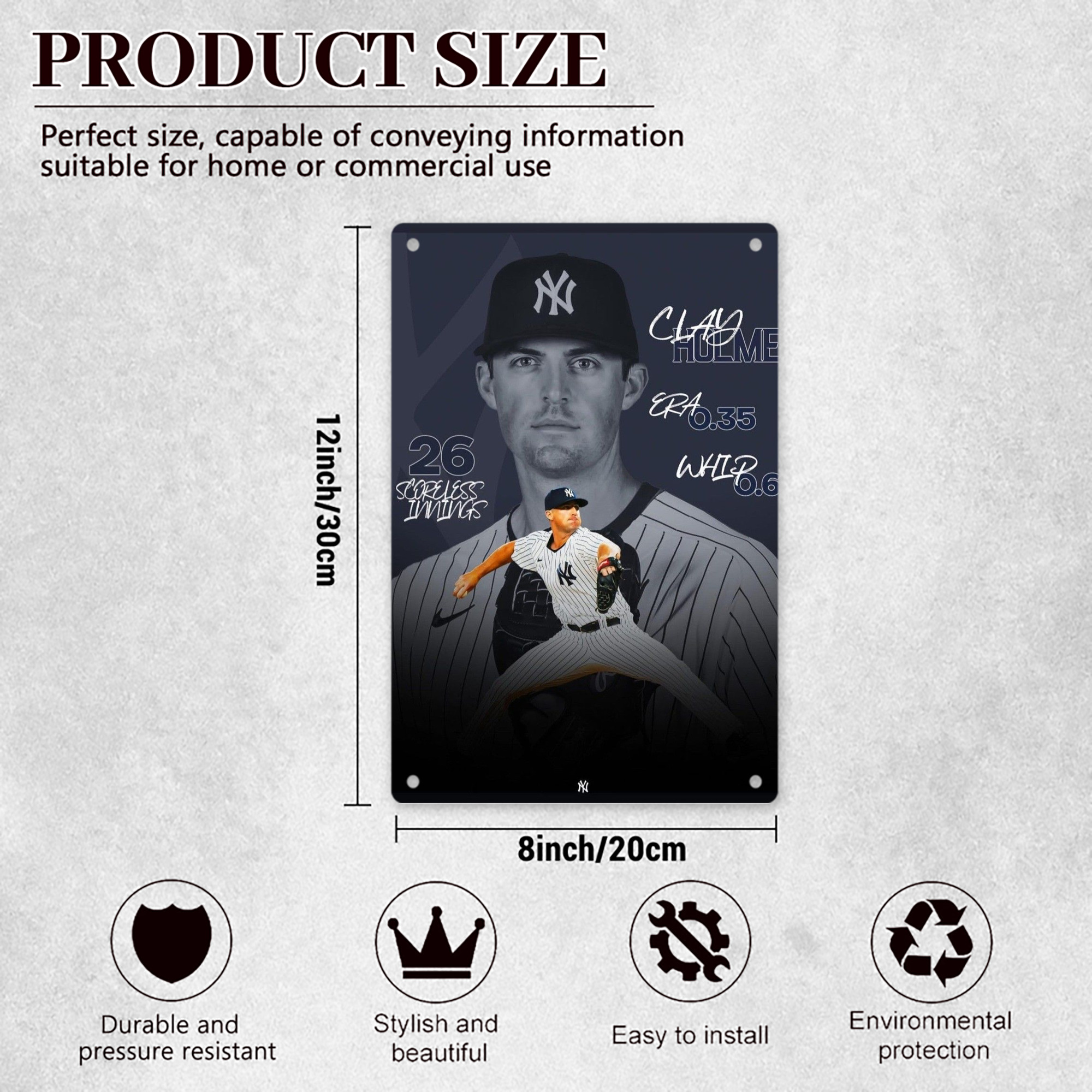 DJ Lemahieu 10 8x12inch Vertical Aluminum Sign - Durable Fade-Resistant Indoor/Outdoor Safety & Information Plaque For Office, Hotel, Restaurant, Bar, Public Spaces