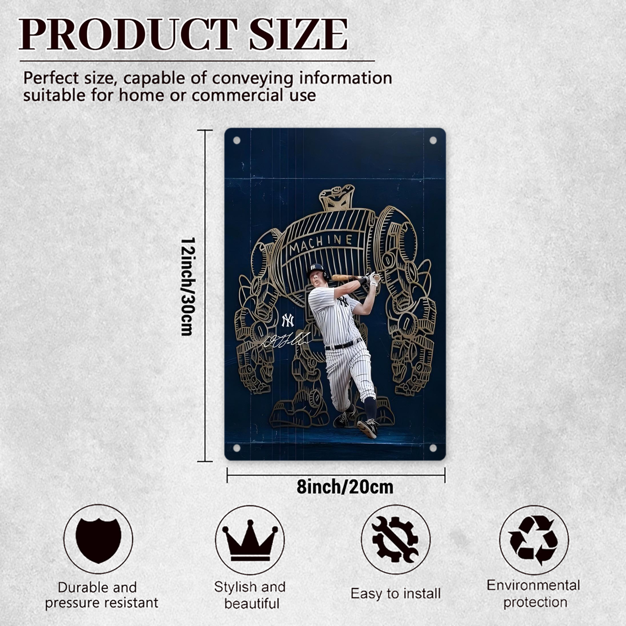 DJ Lemahieu 12 8x12inch Vertical Aluminum Sign - Durable Fade-Resistant Indoor/Outdoor Safety & Information Plaque For Office, Hotel, Restaurant, Bar, Public Spaces