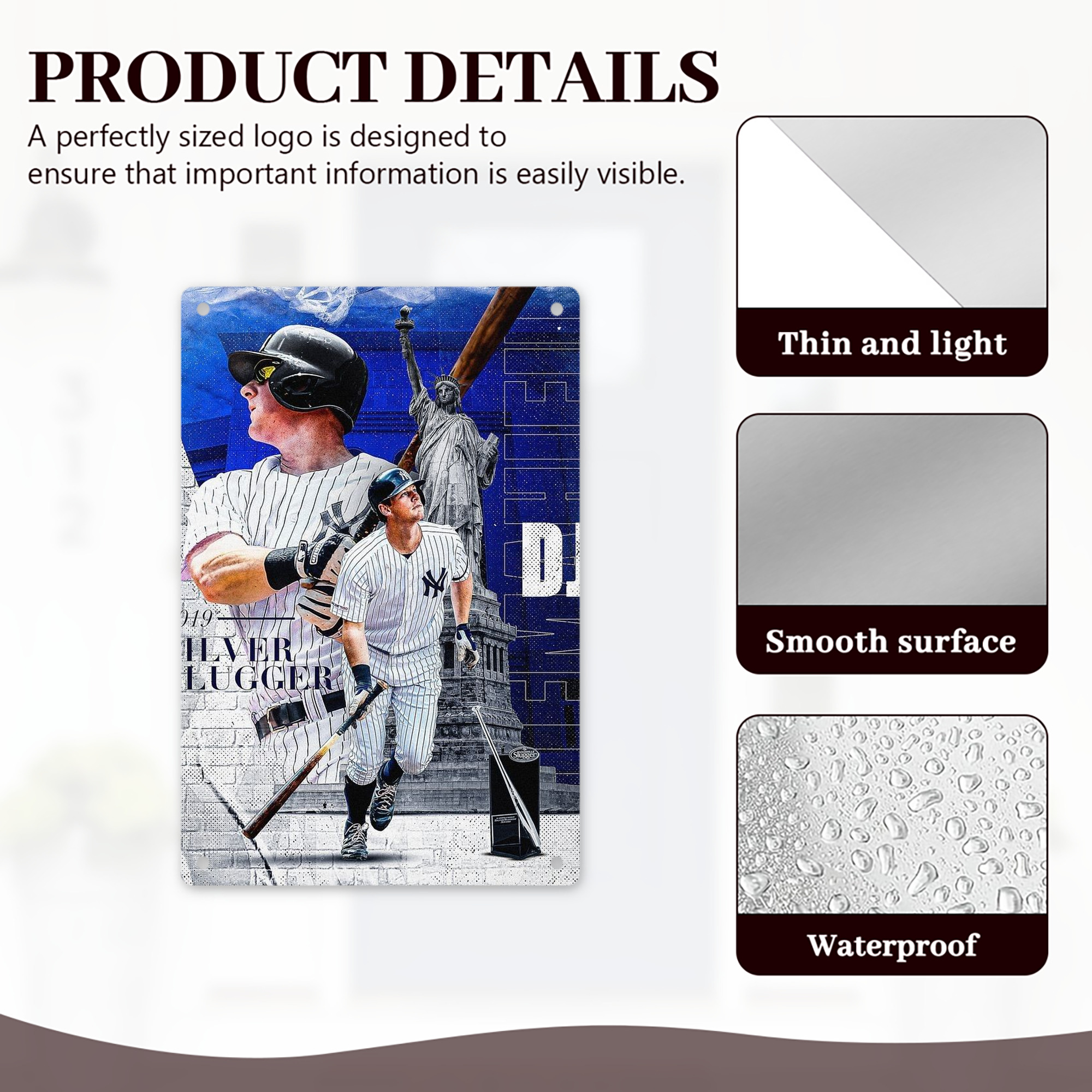 DJ Lemahieu 14 8x12inch Vertical Aluminum Sign - Durable Fade-Resistant Indoor/Outdoor Safety & Information Plaque For Office, Hotel, Restaurant, Bar, Public Spaces