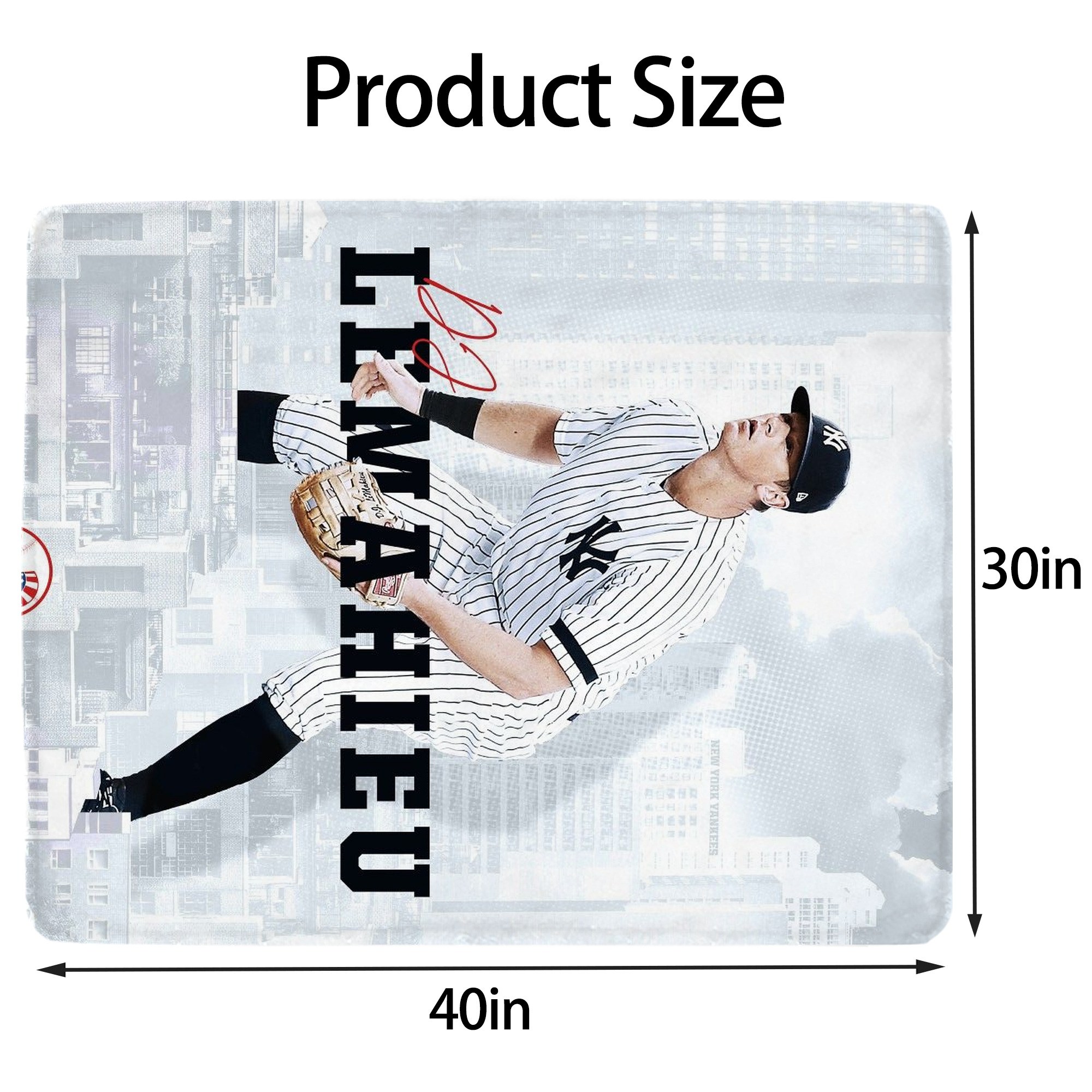 DJ Lemahieu 23 Soft Plush Fleece Blanket 30x40 Inch - 300GSM Flannel, Ultra Soft & Warm, Lightweight & Durable, Perfect For Kids, Adults, Couch, Bed, Camping, Travel, Gift For Family & Friends