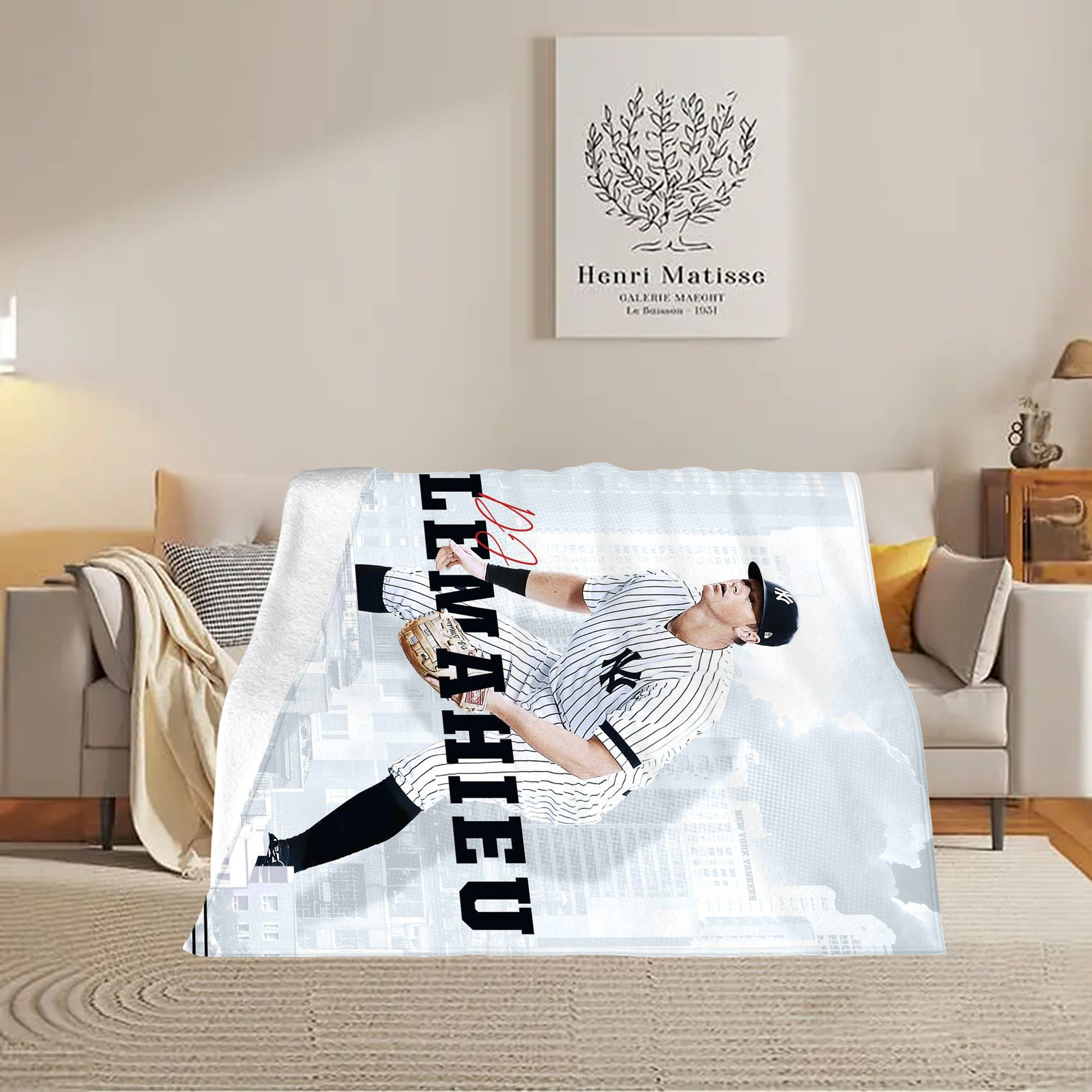DJ Lemahieu 23 Soft Plush Fleece Blanket 30x40 Inch - 300GSM Flannel, Ultra Soft & Warm, Lightweight & Durable, Perfect For Kids, Adults, Couch, Bed, Camping, Travel, Gift For Family & Friends