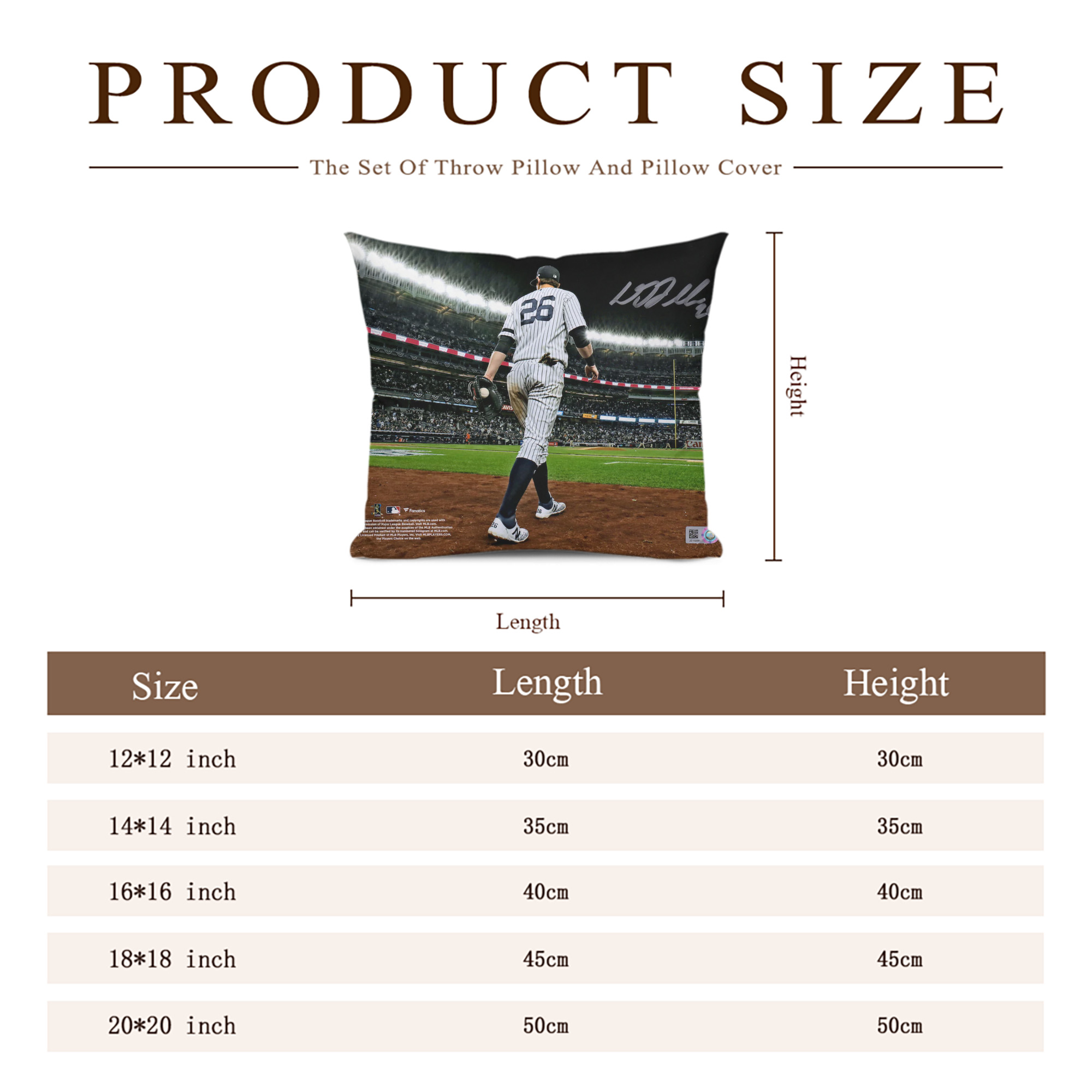 DJ Lemahieu 22 Soft Polyester Pillow Cover With Insert – Double-Sided Design, Invisible Zipper, Durable & Breathable – Easy Care Cushion Set