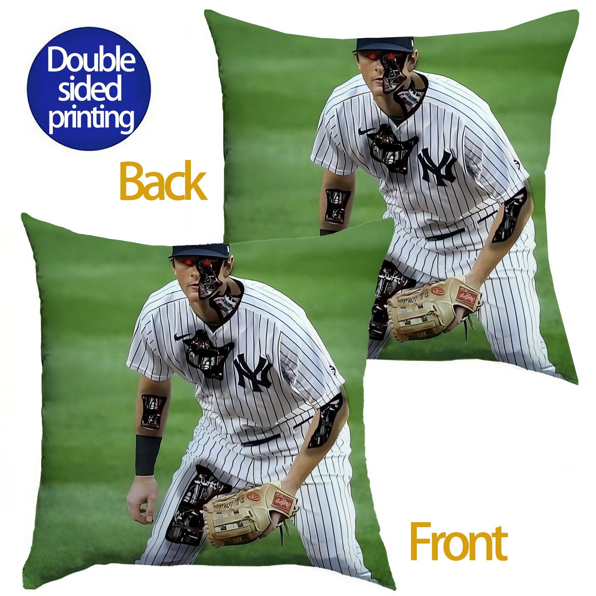 DJ Lemahieu 21 Soft Polyester Pillow Cover With Insert – Double-Sided Design, Invisible Zipper, Durable & Breathable – Easy Care Cushion Set