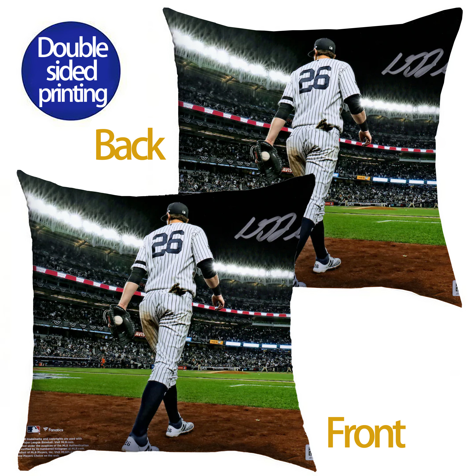 DJ Lemahieu 22 Soft Polyester Pillow Cover With Insert – Double-Sided Design, Invisible Zipper, Durable & Breathable – Easy Care Cushion Set