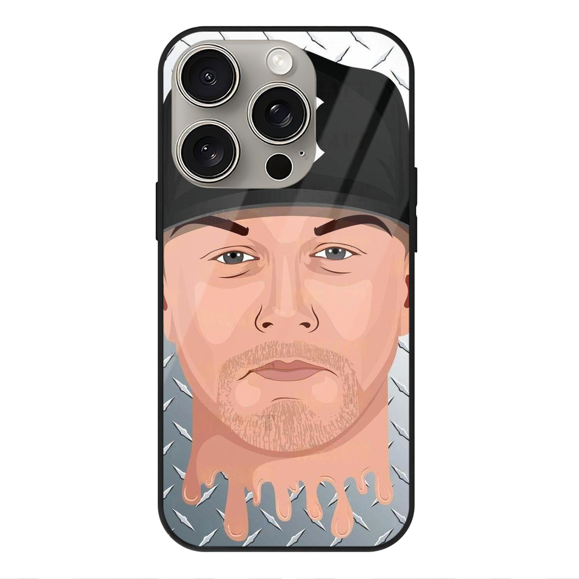 DJ Lemahieu 16 IPhone 15 Pro Mirror Phone Case – UV Printed Glass + TPU – Scratch-Resistant, Wireless Charging Compatible, Precise Fit & Stylish Design