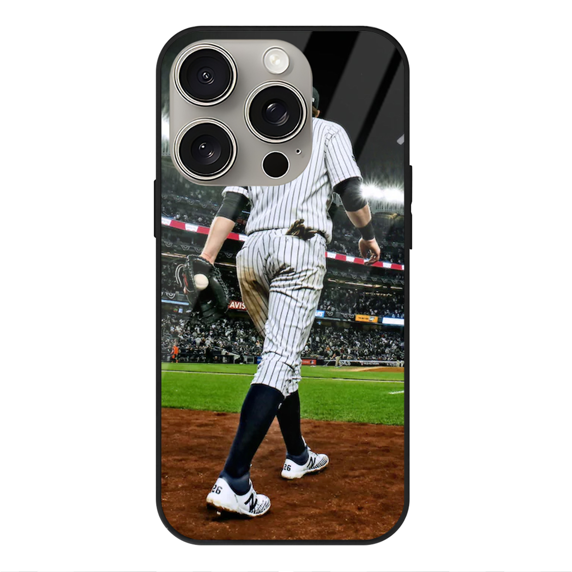 DJ Lemahieu 22 IPhone 15 Pro Mirror Phone Case – UV Printed Glass + TPU – Scratch-Resistant, Wireless Charging Compatible, Precise Fit & Stylish Design