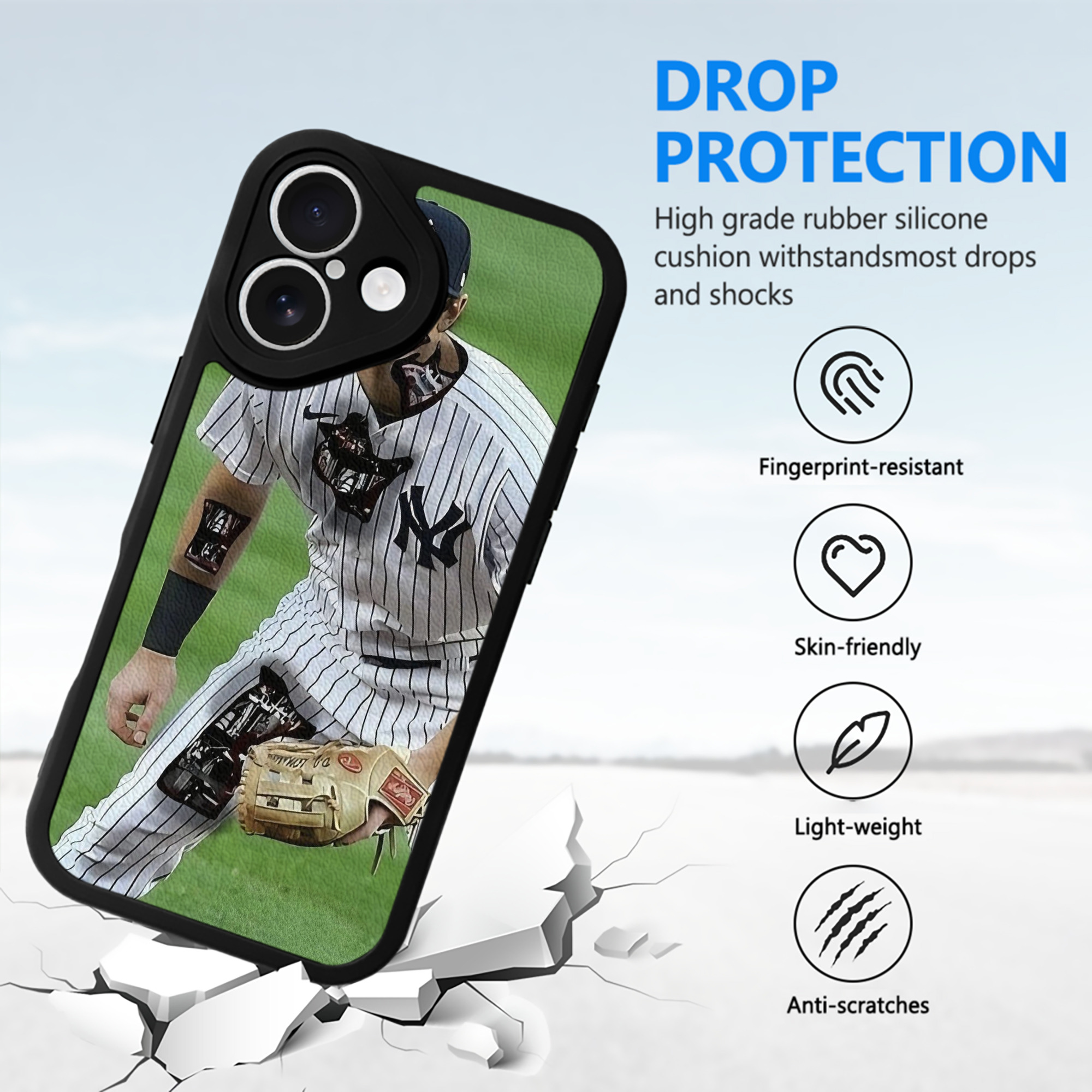 DJ Lemahieu 21 IPhone 16 Silicone Leather Case – UV Print, Lambskin Texture – Perfect Fit, Wireless Charging Compatible, Scratch Resistant, Precise Cutouts – Stylish Protection For IPhone 16