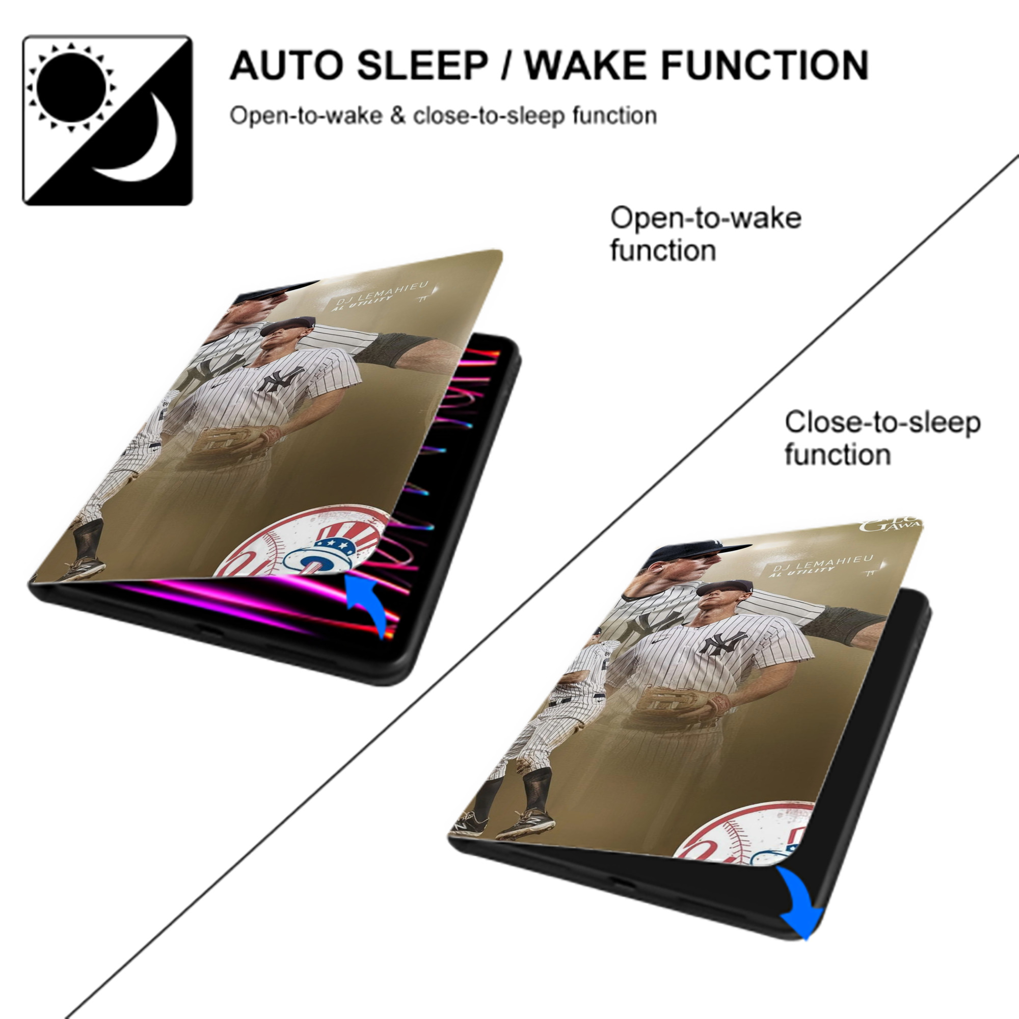 DJ Lemahieu 20 IPad Case Without Pencil Slot – Book-Style Cover With PU Leather & TPU – Slim, Durable, Scratch-Resistant, Full Protection & Easy Access