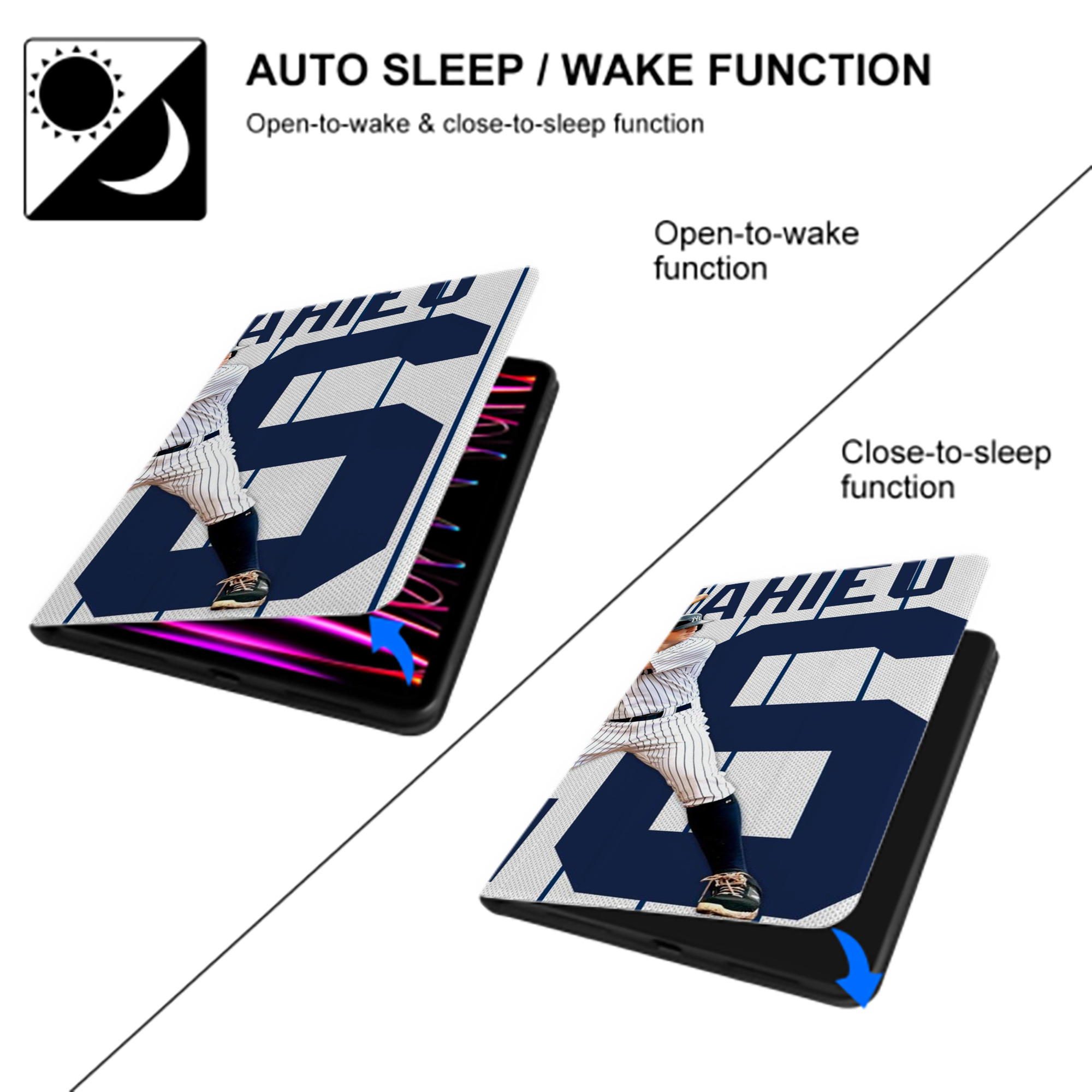 DJ Lemahieu 24 IPad Case Without Pencil Slot – Book-Style Cover With PU Leather & TPU – Slim, Durable, Scratch-Resistant, Full Protection & Easy Access