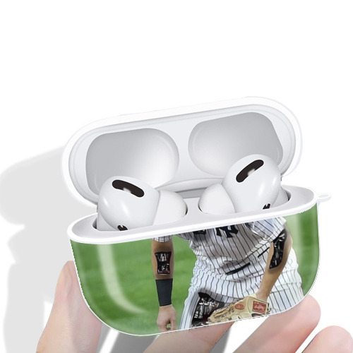 DJ Lemahieu 21 AirPods Pro Hard Case White With Keychain, Durable Flexible PC, Precise Cutouts, Anti-Fingerprint, Yellowing & Scratch Resistant, Full Protection, Washable