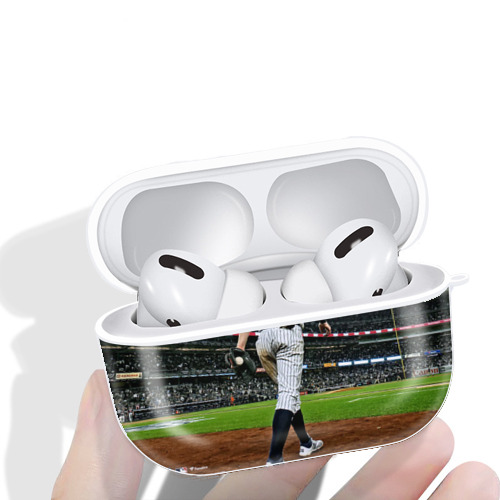 DJ Lemahieu 22 AirPods Pro Hard Case White With Keychain, Durable Flexible PC, Precise Cutouts, Anti-Fingerprint, Yellowing & Scratch Resistant, Full Protection, Washable