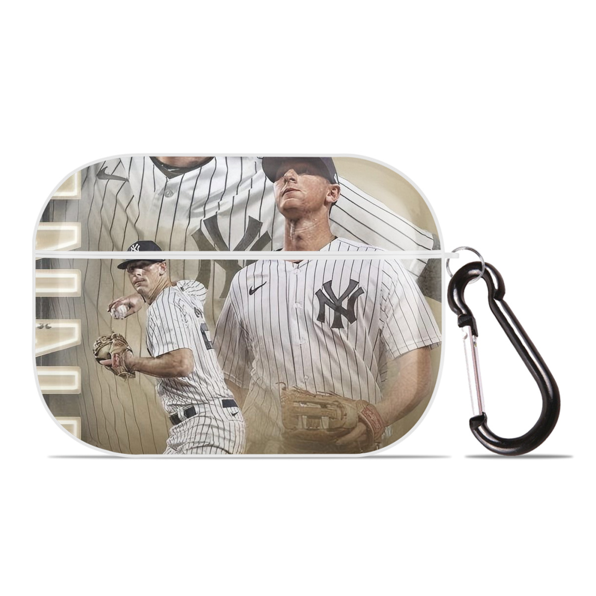 DJ Lemahieu 20 AirPods Pro Hard Case White With Keychain, Durable Flexible PC, Precise Cutouts, Anti-Fingerprint, Yellowing & Scratch Resistant, Full Protection, Washable