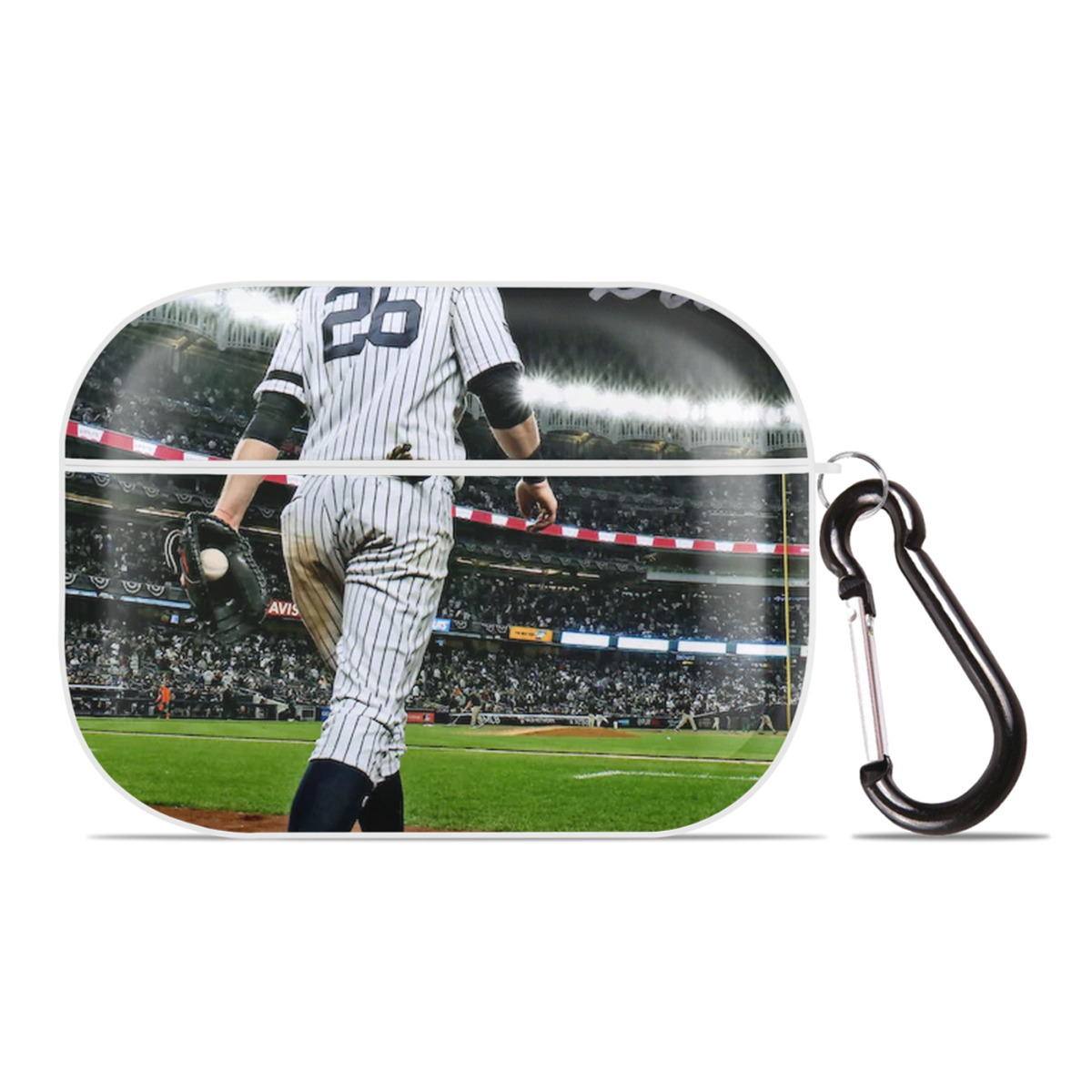 DJ Lemahieu 22 AirPods Pro Hard Case White With Keychain, Durable Flexible PC, Precise Cutouts, Anti-Fingerprint, Yellowing & Scratch Resistant, Full Protection, Washable