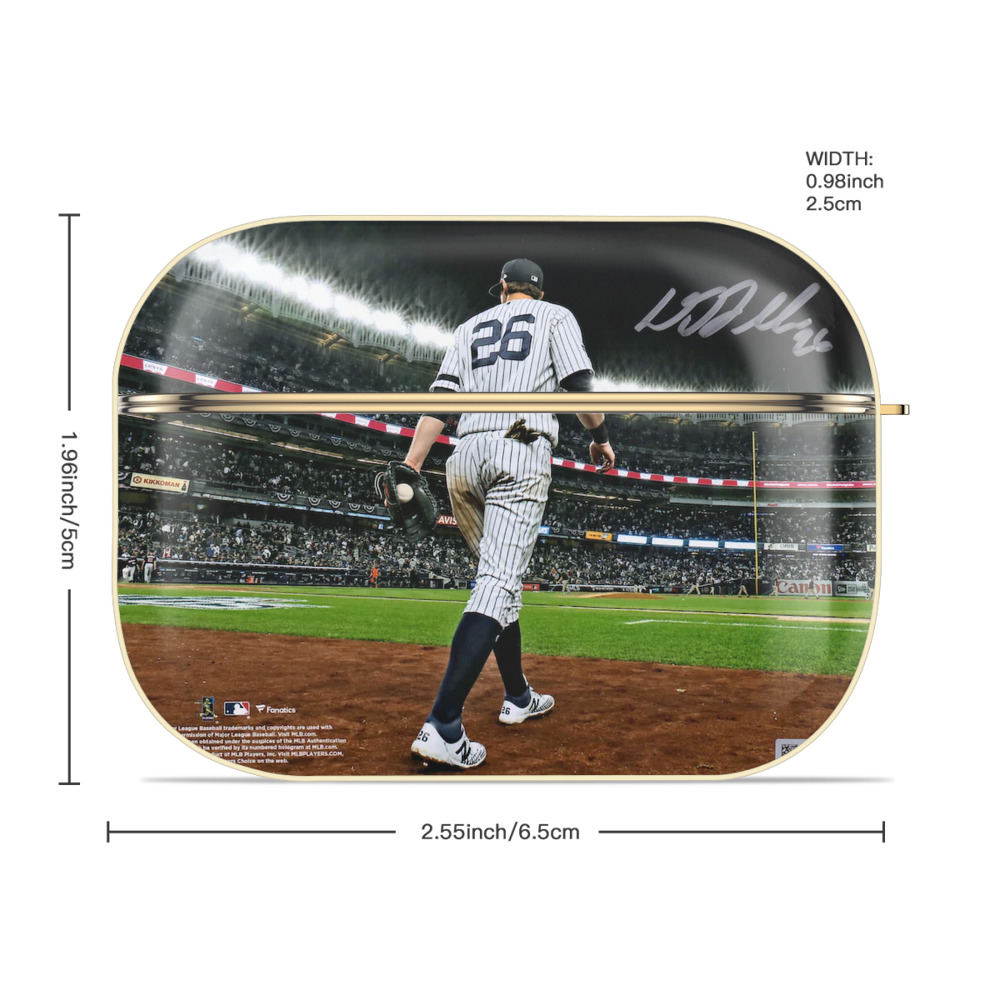 DJ Lemahieu 22 Luxury Gold AirPods Pro Case With Keychain, Flexible PC Material, Full Protection, Precise Cutouts, Anti-Fingerprint, Washable, Durable Design