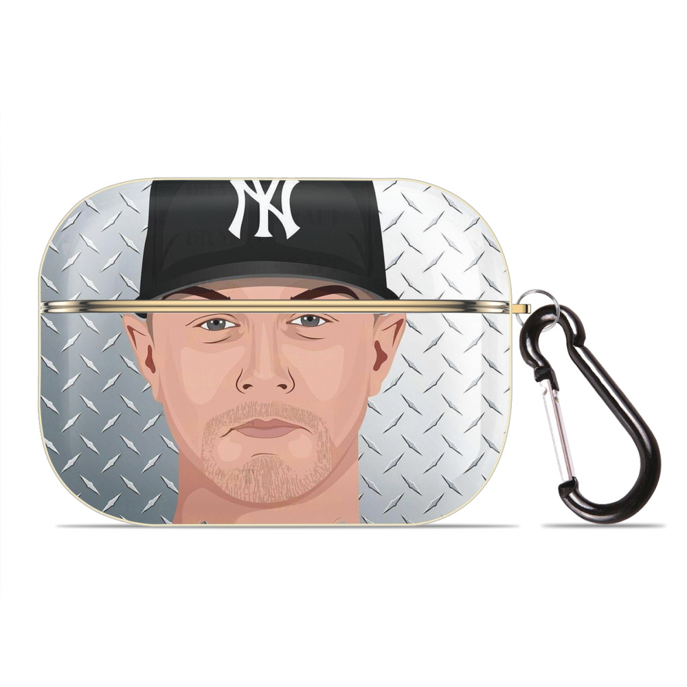 DJ Lemahieu 16 Luxury Gold AirPods Pro Case With Keychain, Flexible PC Material, Full Protection, Precise Cutouts, Anti-Fingerprint, Washable, Durable Design