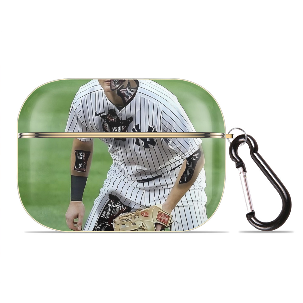 DJ Lemahieu 21 Luxury Gold AirPods Pro Case With Keychain, Flexible PC Material, Full Protection, Precise Cutouts, Anti-Fingerprint, Washable, Durable Design