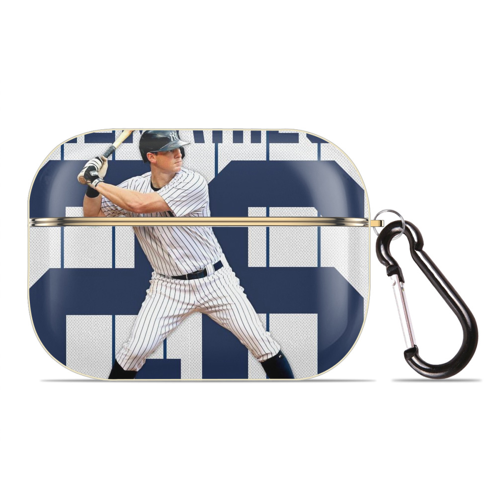 DJ Lemahieu 24 Luxury Gold AirPods Pro Case With Keychain, Flexible PC Material, Full Protection, Precise Cutouts, Anti-Fingerprint, Washable, Durable Design