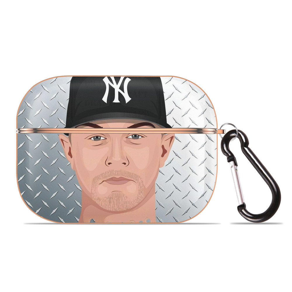 DJ Lemahieu 16 AirPods Pro Protective Case Rose Gold, Flexible PC Material, Precise Fit, Anti-Slip Cover, Full Protection, Fingerprint Resistant, Washable With Keychain