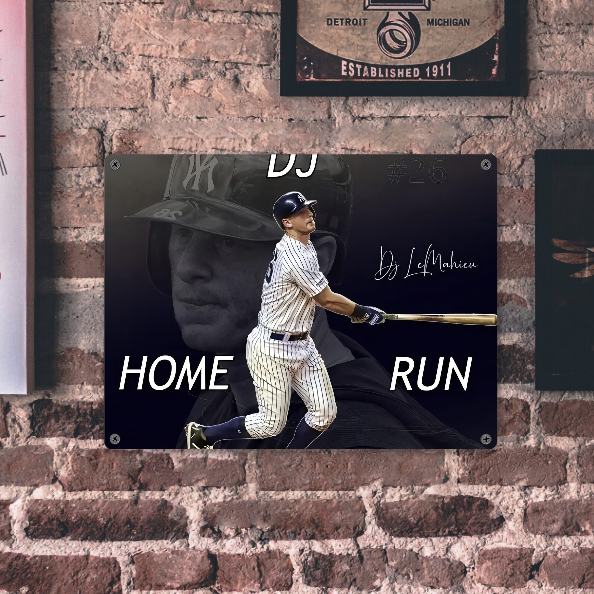 DJ Lemahieu 13 Vintage Metal Tin Sign 16x12 – Full-Print Iron Wall Decor – Durable, Fade-Resistant – Easy To Hang – Ideal For Home, Bar, Kitchen & Office Decor