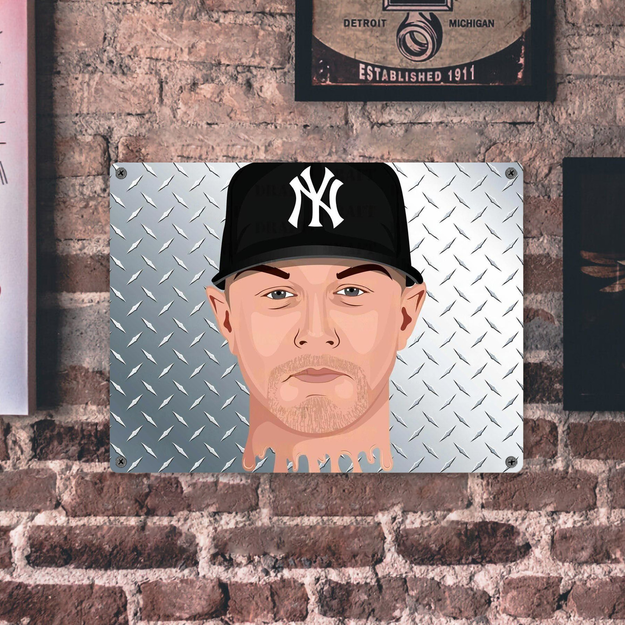 DJ Lemahieu 16 Vintage Metal Tin Sign 16x12 – Full-Print Iron Wall Decor – Durable, Fade-Resistant – Easy To Hang – Ideal For Home, Bar, Kitchen & Office Decor