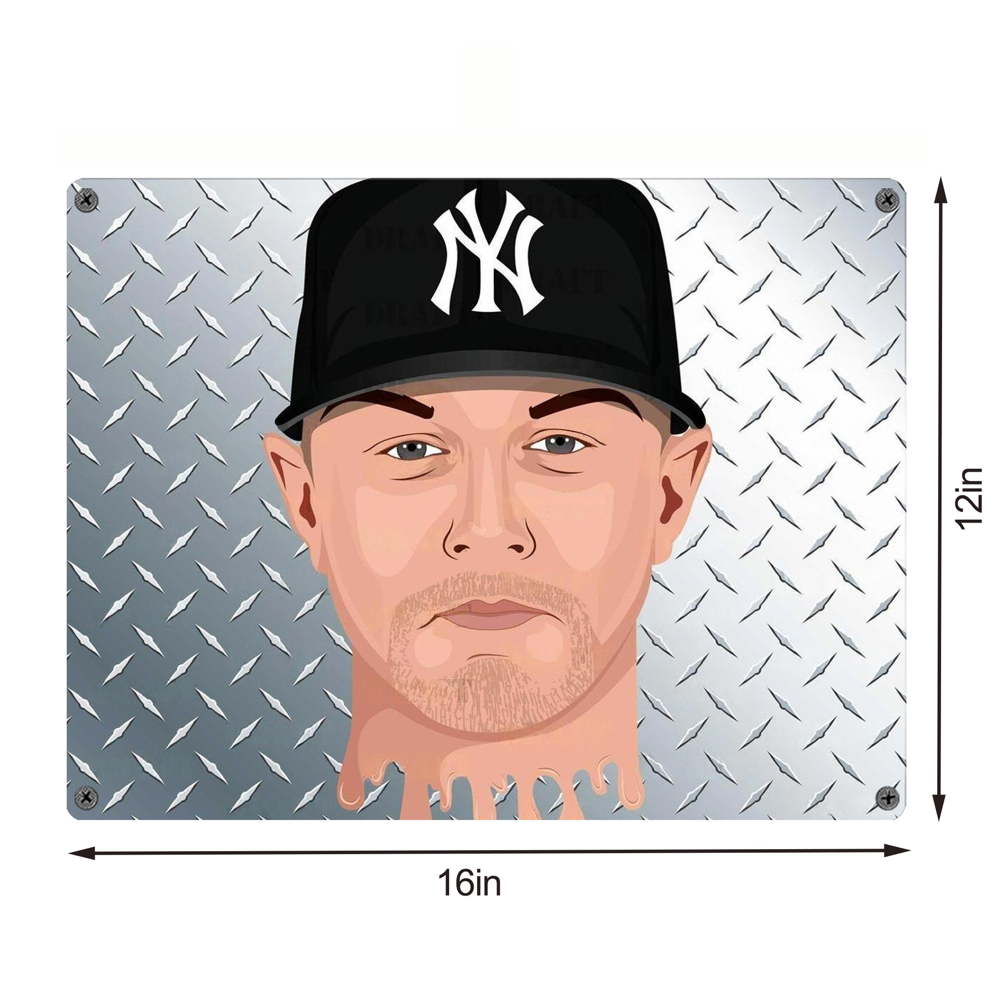 DJ Lemahieu 16 Vintage Metal Tin Sign 16x12 – Full-Print Iron Wall Decor – Durable, Fade-Resistant – Easy To Hang – Ideal For Home, Bar, Kitchen & Office Decor