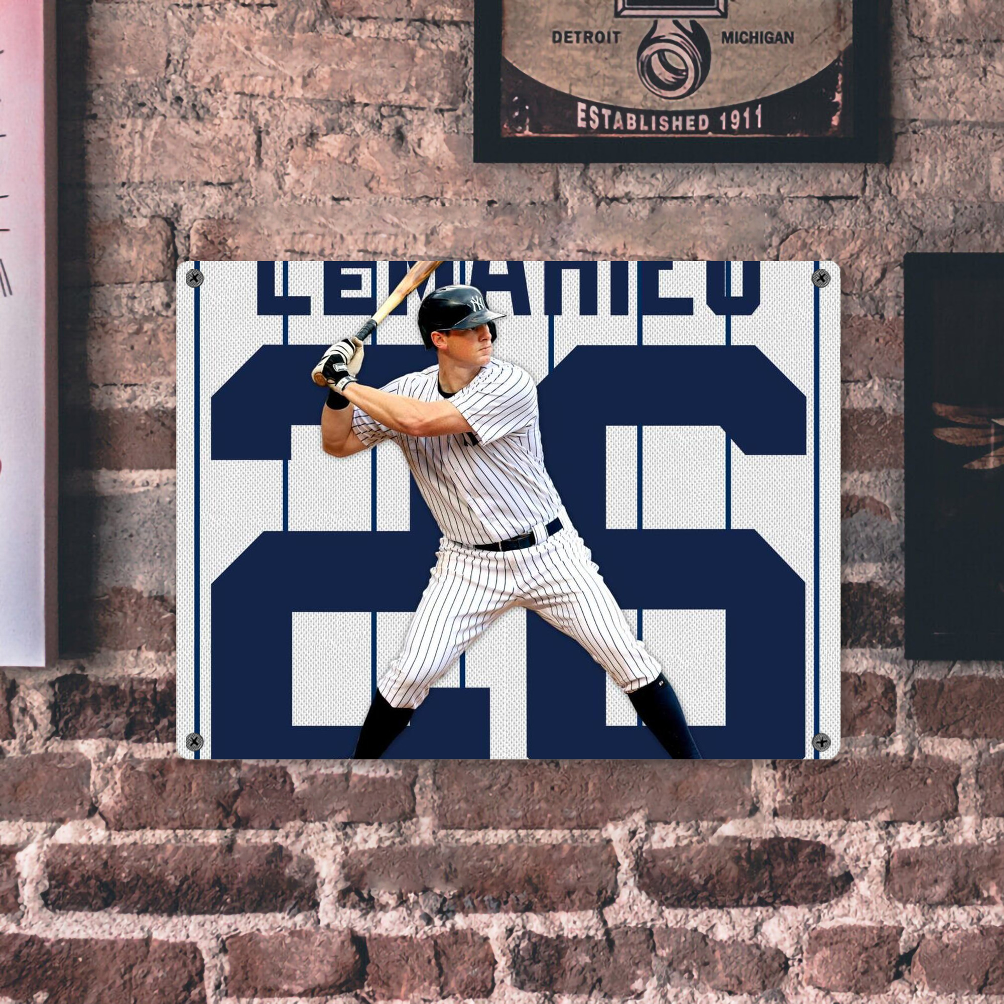 DJ Lemahieu 24 Vintage Metal Tin Sign 16x12 – Full-Print Iron Wall Decor – Durable, Fade-Resistant – Easy To Hang – Ideal For Home, Bar, Kitchen & Office Decor
