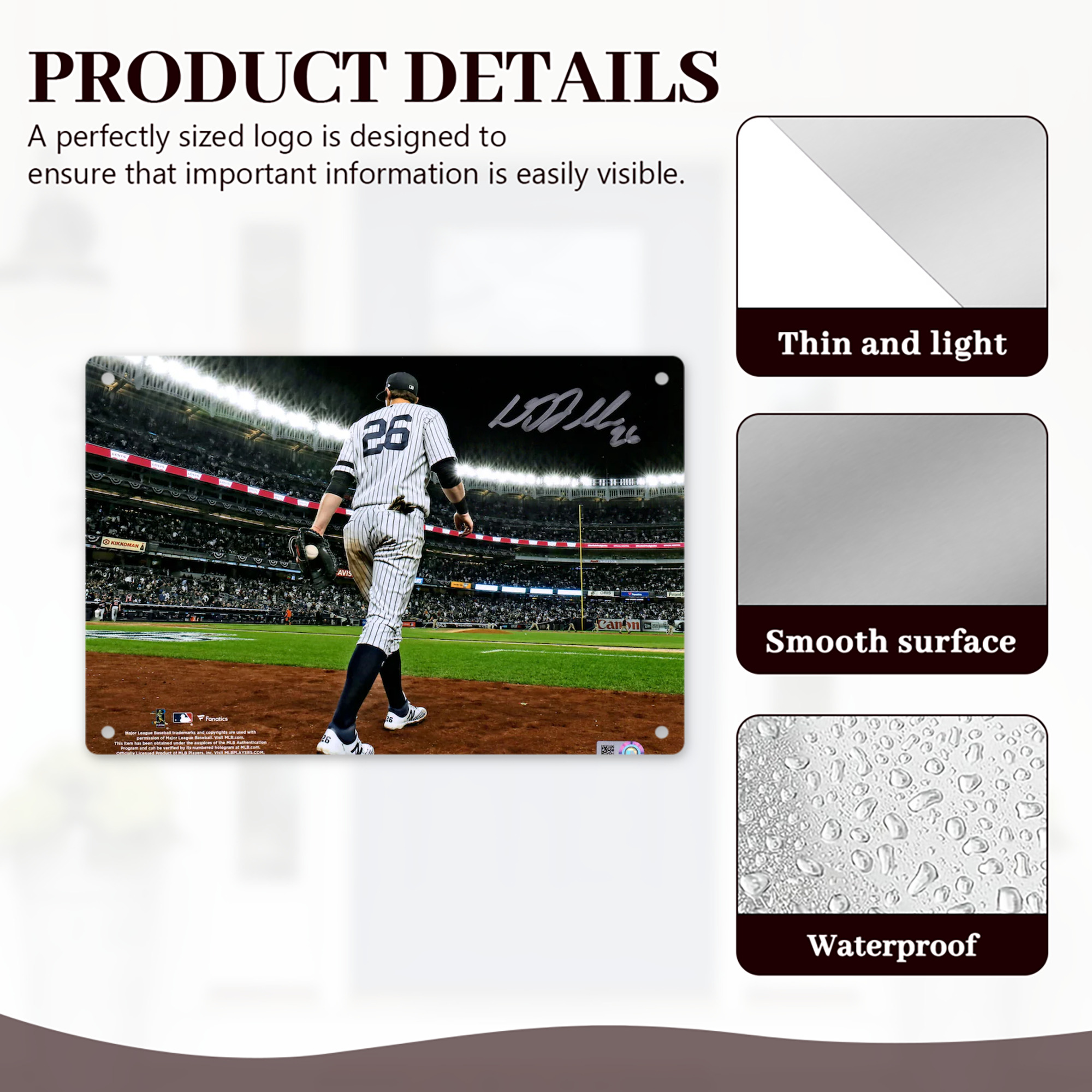 DJ Lemahieu 22 Decorative Aluminum Plaque – Horizontal Design – Durable, Stylish, Easy To Install – Ideal For Home, Office, Bar, And More