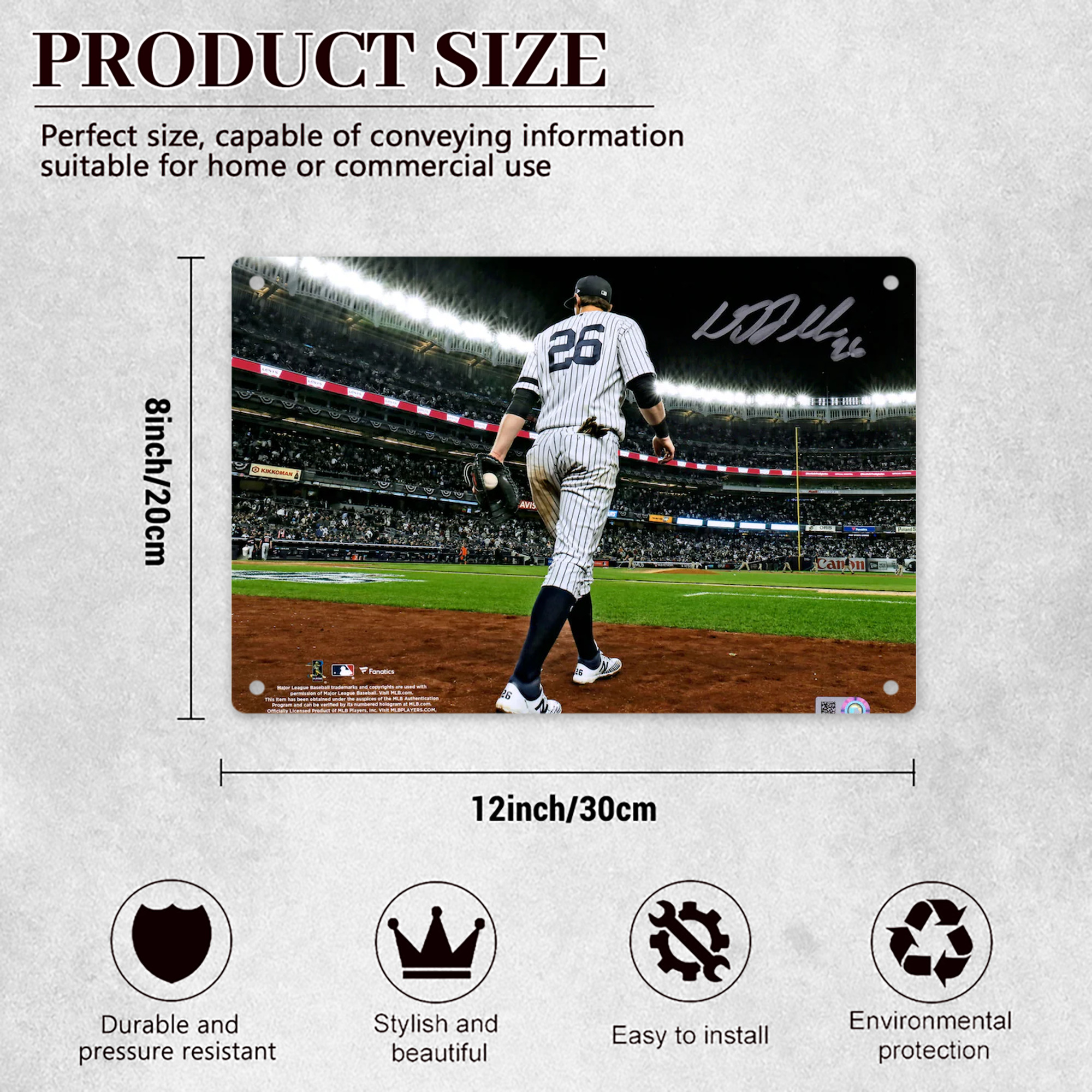 DJ Lemahieu 22 Decorative Aluminum Plaque – Horizontal Design – Durable, Stylish, Easy To Install – Ideal For Home, Office, Bar, And More