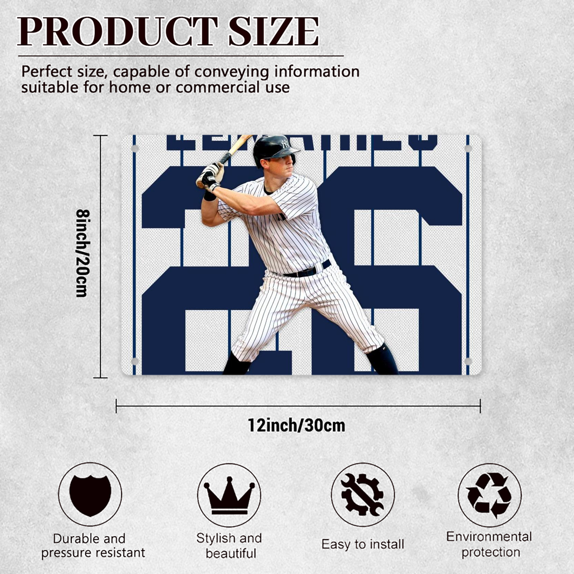 DJ Lemahieu 24 Decorative Aluminum Plaque – Horizontal Design – Durable, Stylish, Easy To Install – Ideal For Home, Office, Bar, And More