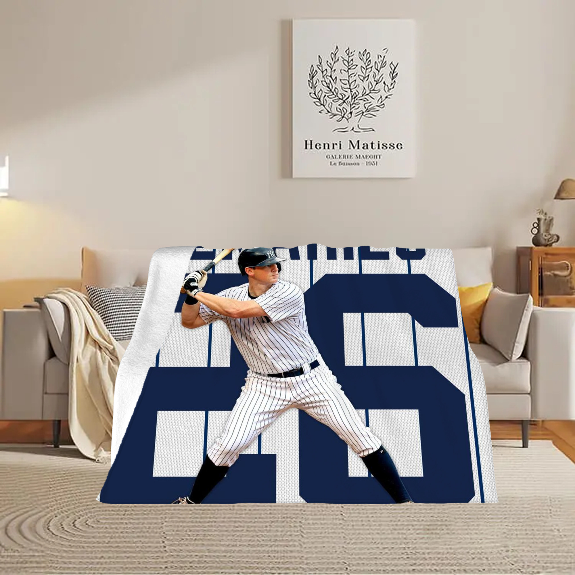 DJ Lemahieu 24 Soft Fleece Throw Blanket 60 X 80 Inch – Super Soft, Lightweight, And Durable – Perfect For Sofa, Bed, Camping, And More – Ideal Gift For Family And Friends