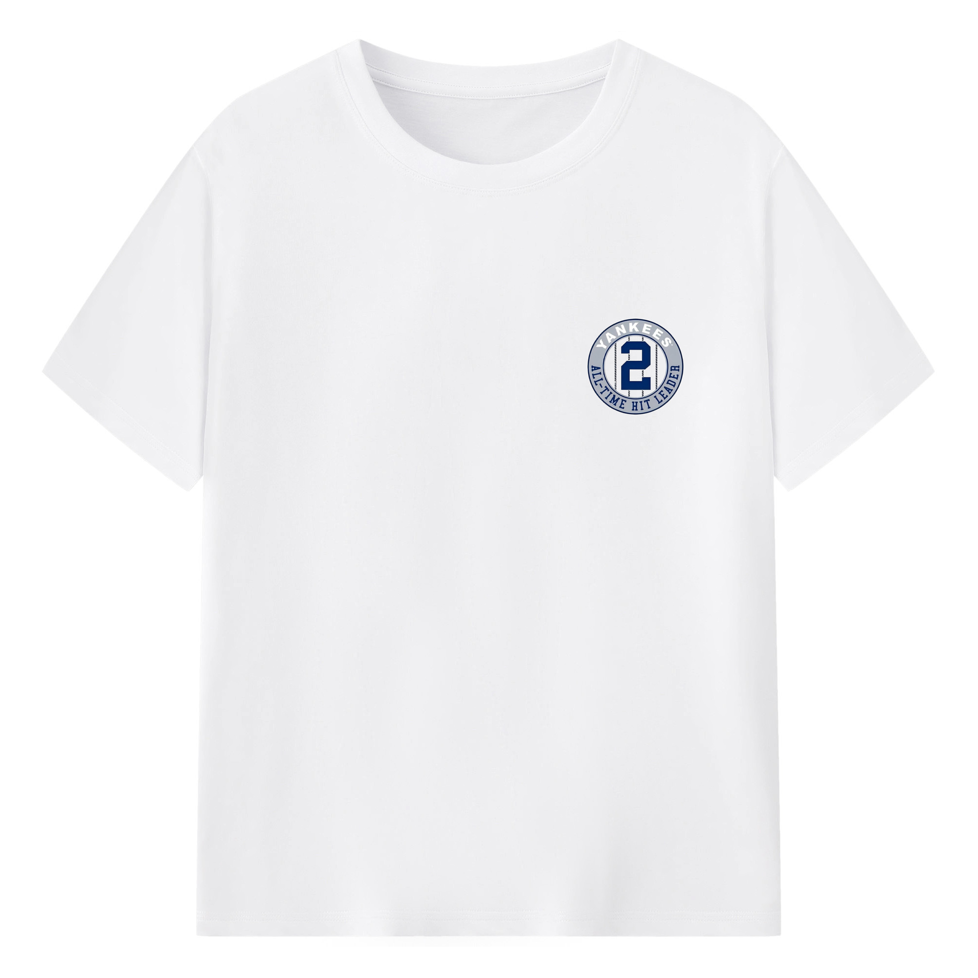 Derek Jeter 4 180g Cotton T-Shirt With Front Heat Transfer Print – Soft, Lightweight, Fitted Design – Comfortable Casual Wear For Sports & Everyday Use